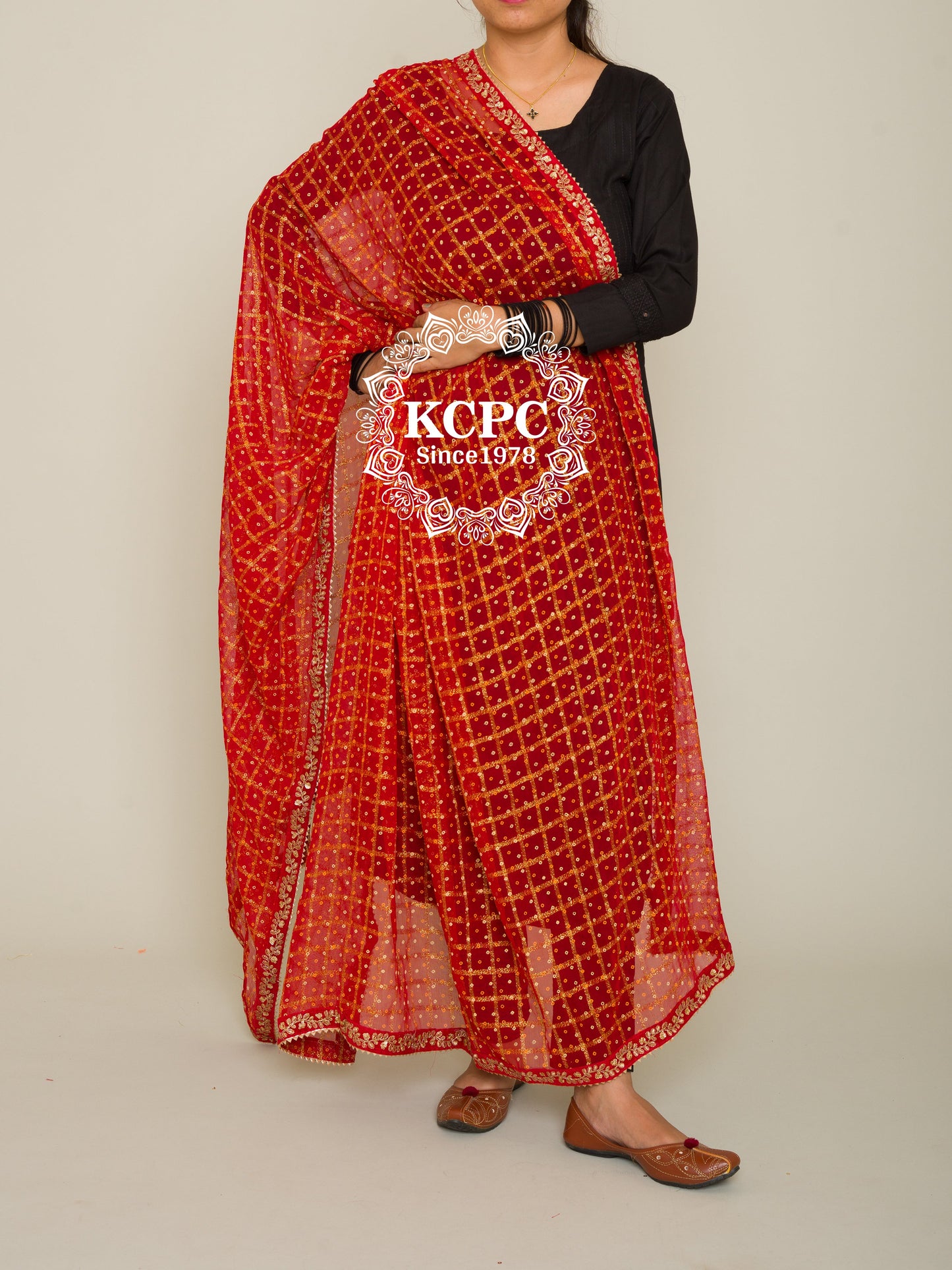 Buy Red Gharchola Dupatta Online