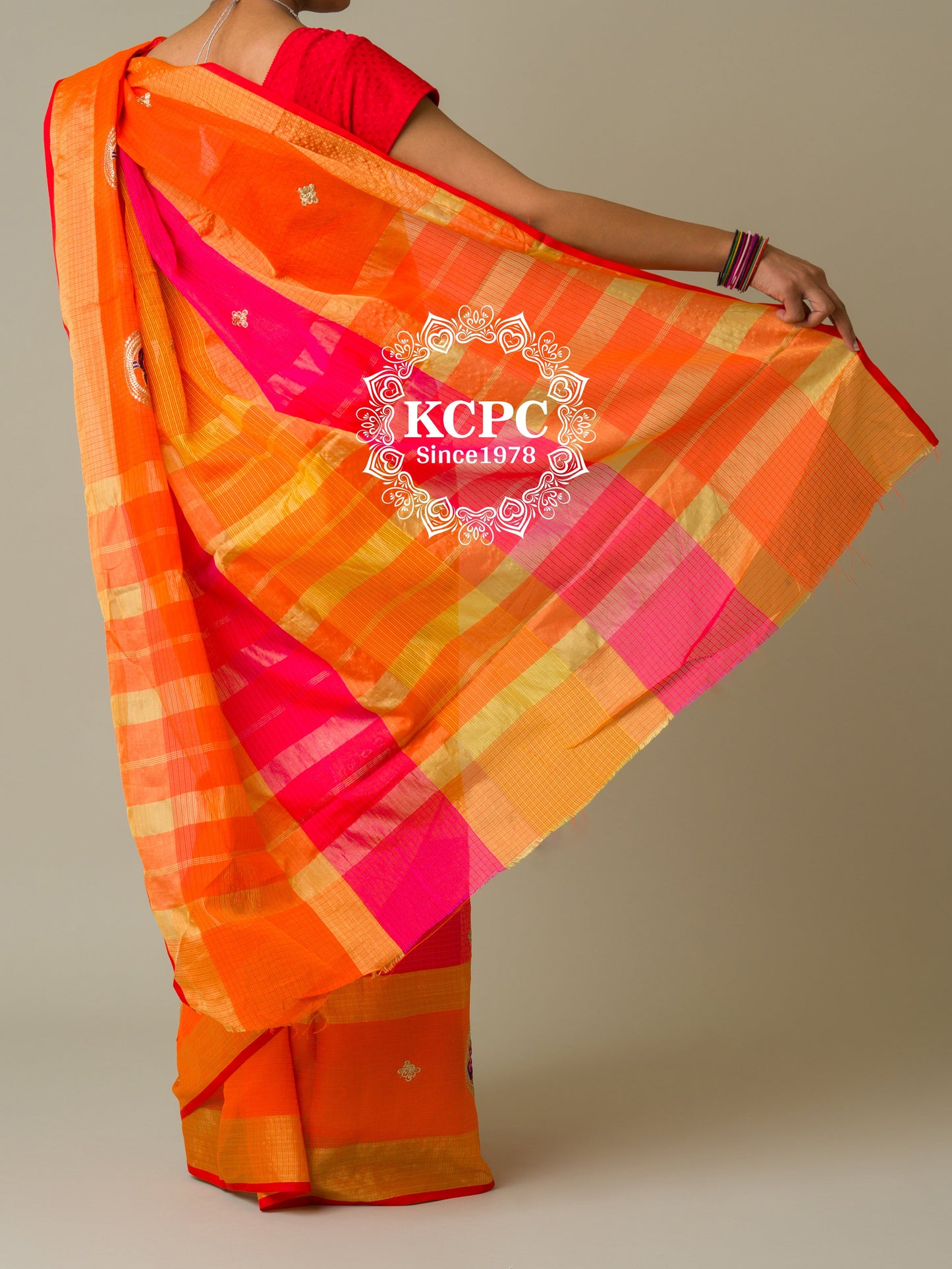 Pure Doria with zari design peacock design saree, KCPC, NR