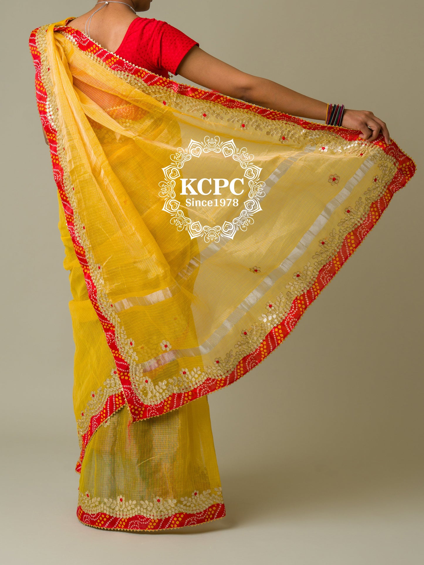 Pure soft cotton with gota work all over saree, bandej saree, kc, OR