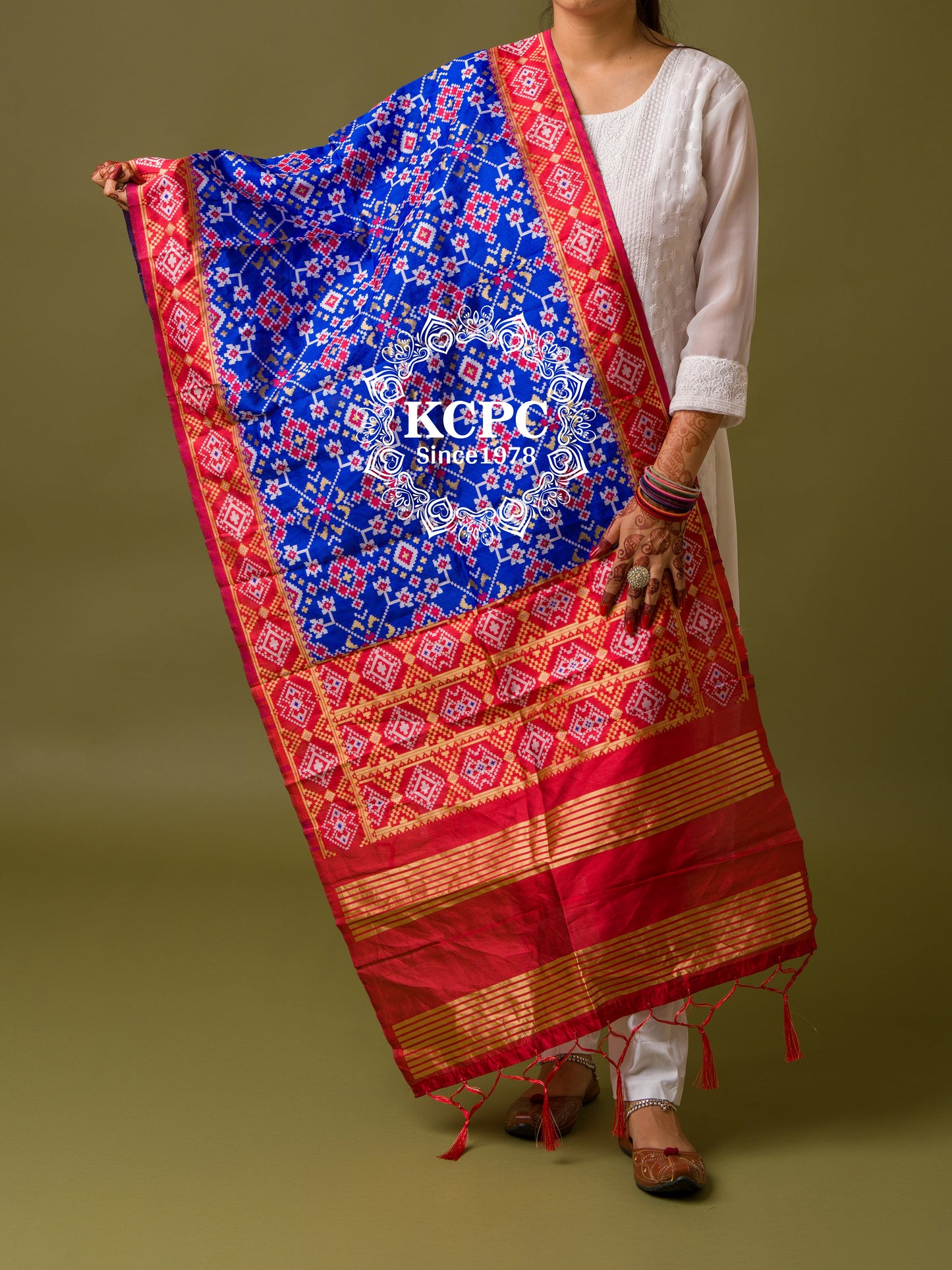 New Patola Silk Designer Stole Dupatta