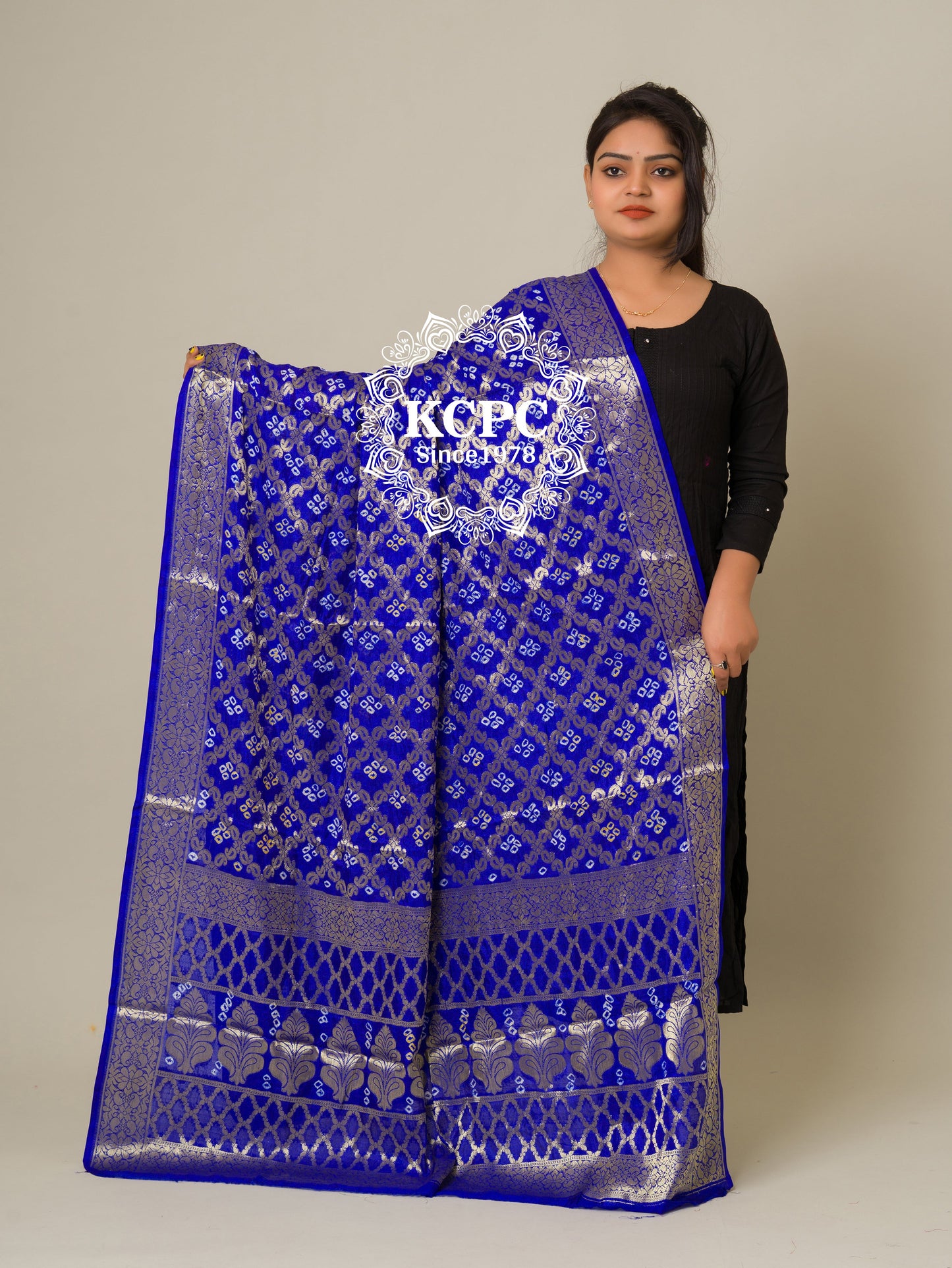 Banarasi Bandhej Gharchola Dupattas, OR, KC