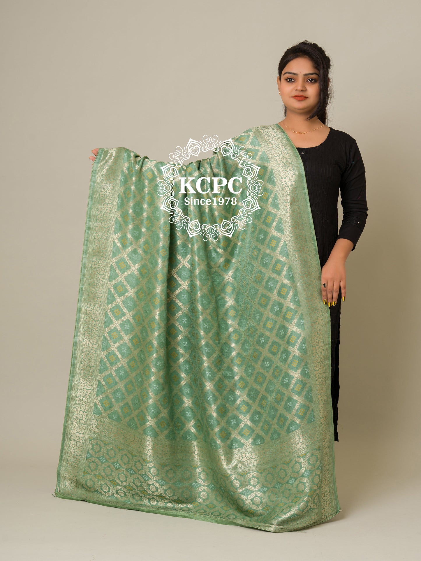 Pure upada banarasi bandhej ghatchola dupatta, KCPC, OR