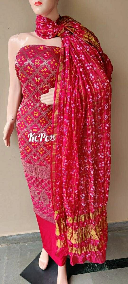 KcPc Banarasi Bandhej Gharchola salwar suit