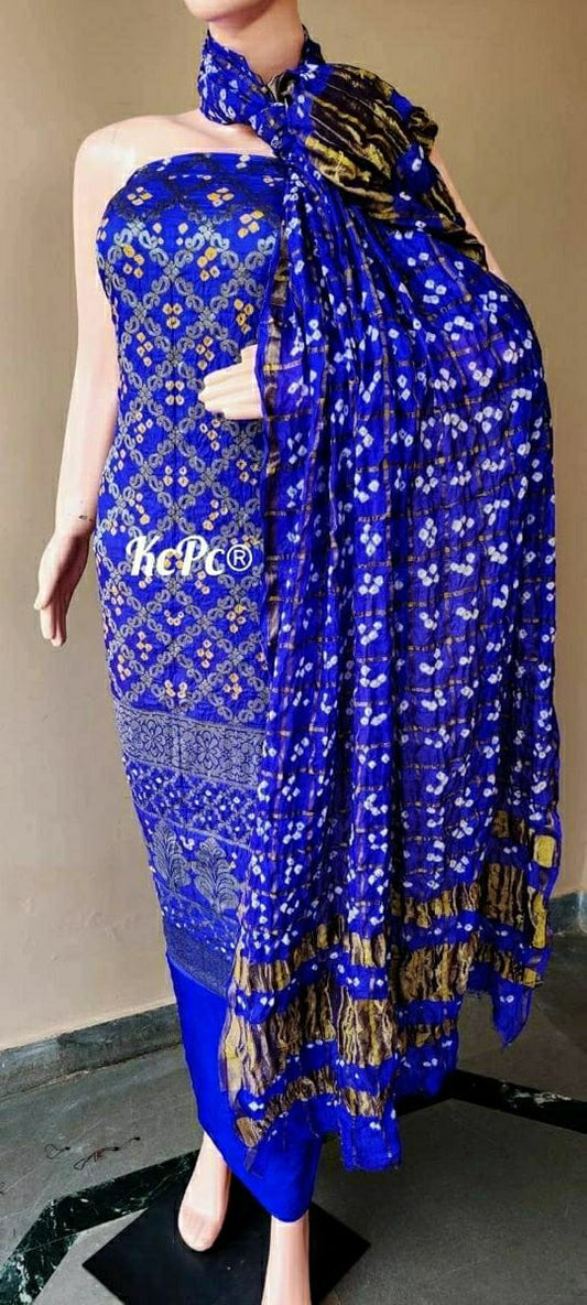 KcPc Banarasi Bandhej Gharchola salwar suit