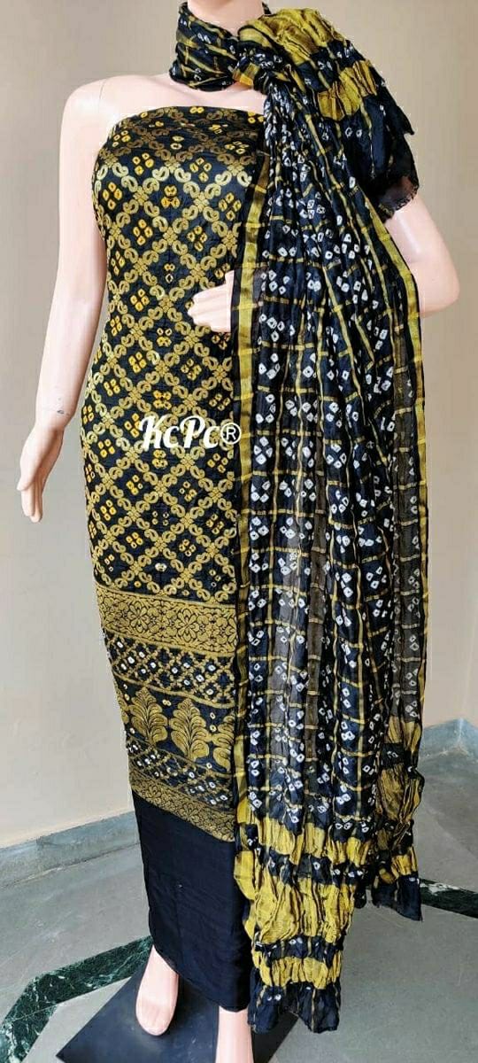 KcPc Banarasi Bandhej Gharchola salwar suit