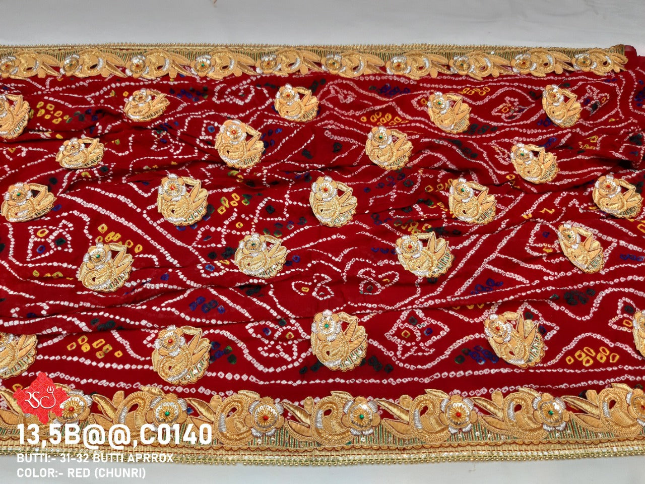 Rajasthani Traditional Chunri Piliya Odhna Or Kcpc (Pure Georgette Fabric) Pila