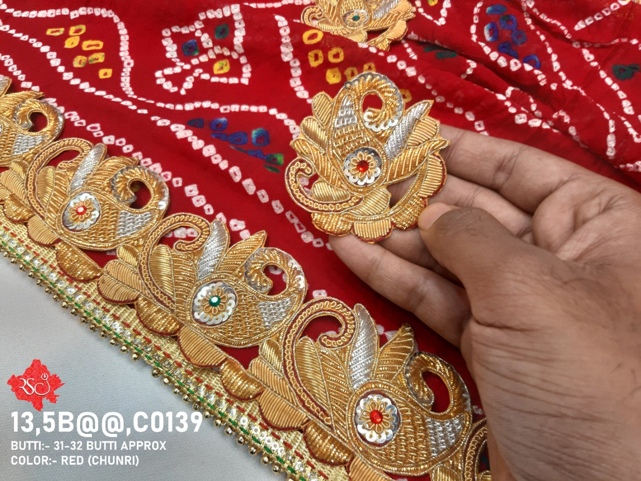 Bridal Marriage Chunri Piliya Pomcha Odhna Nr Kcpc (Pure Ojariya Fabric) Pila