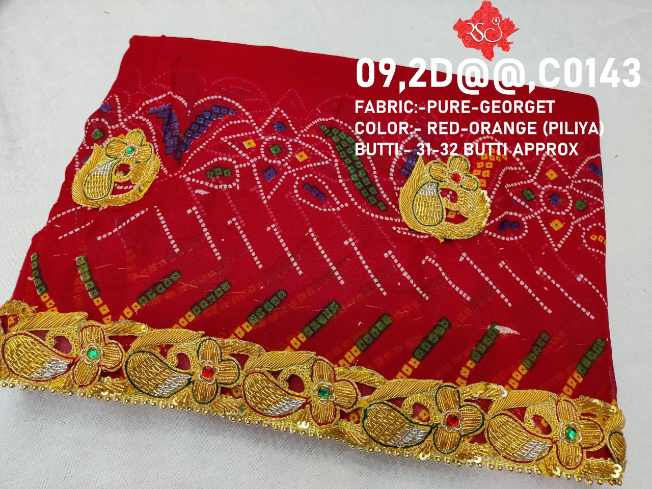 Marriage Chunri Piliya Or Kc 2. Piliya (Pure Georgette Fabric ) Chunri Pila