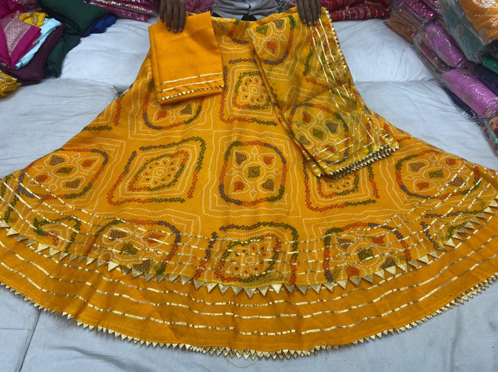 KcPc Pure Kota Doriya Bandhej Print Lehenga With Bangalore Dupatta,KML