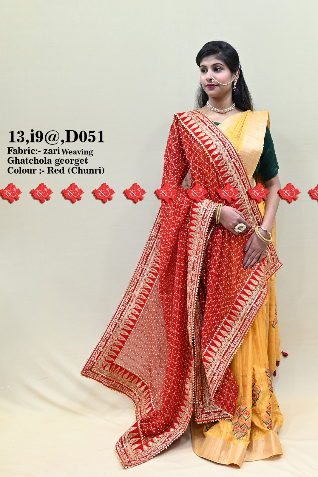 Designer Ghatchola Georgat Duppata Dupatta