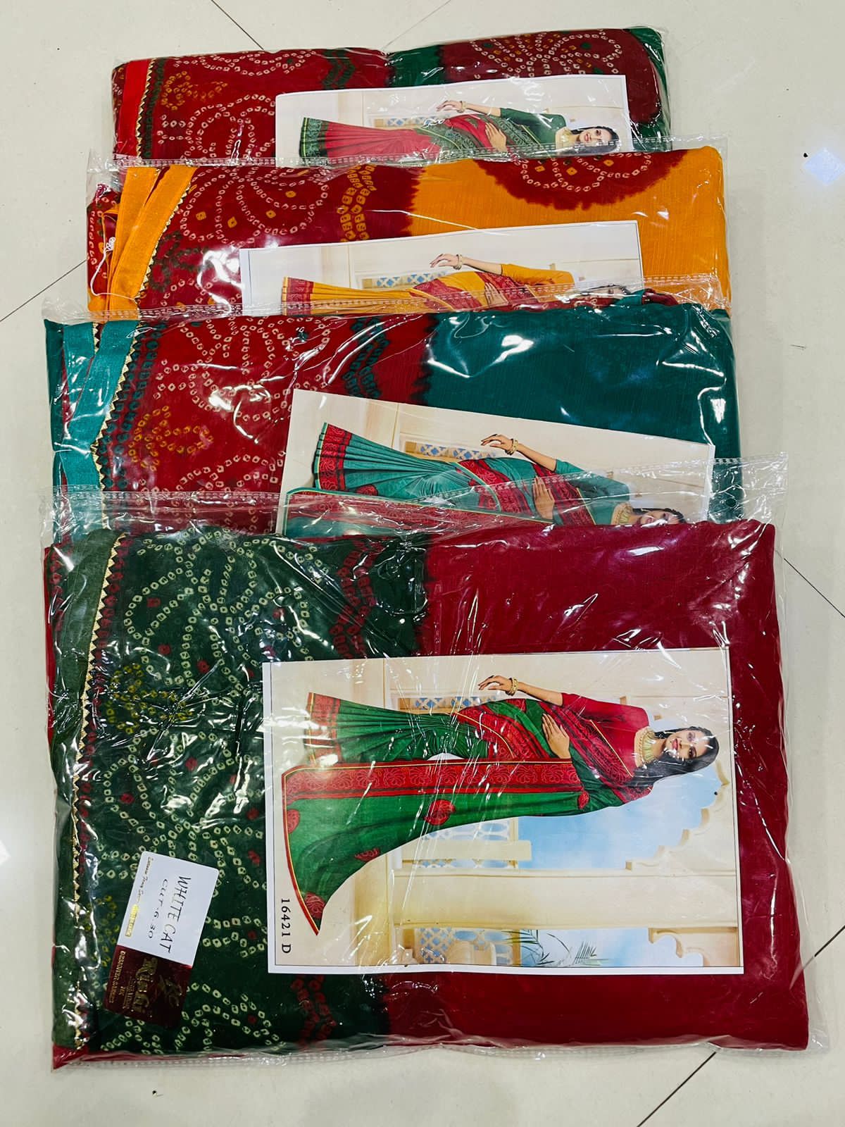 Chiffon Weightless Catalogue Printed Sarees with blouse, KCPC, OR