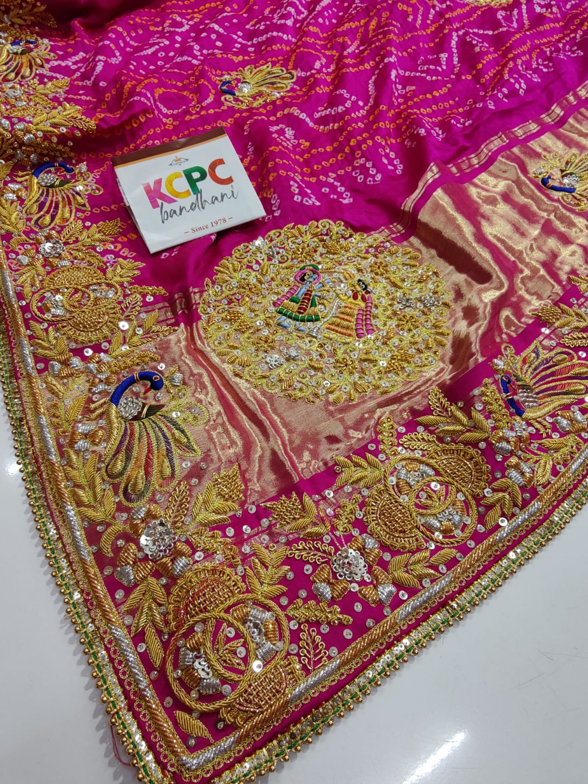 Pure Gaji Silk Ghatchola Beautiful Party Wear Saree Kcpc Nr