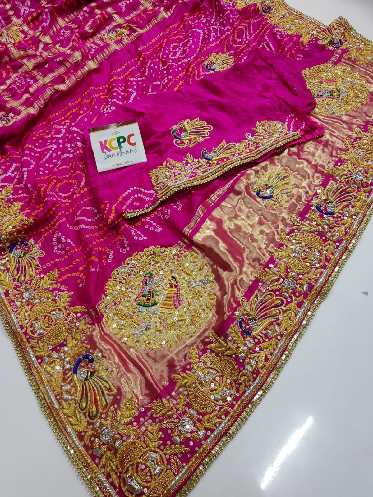 Pure Gaji Silk Ghatchola Beautiful Party Wear Saree Kcpc Nr