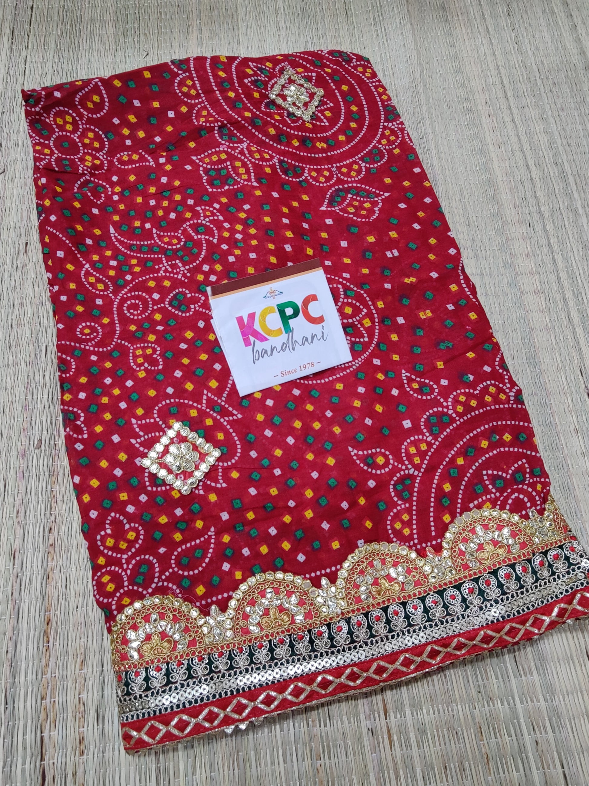 New Chunri Pure Cotton Marwadi Dupatta For Pooja Traditional Wedding Purpose