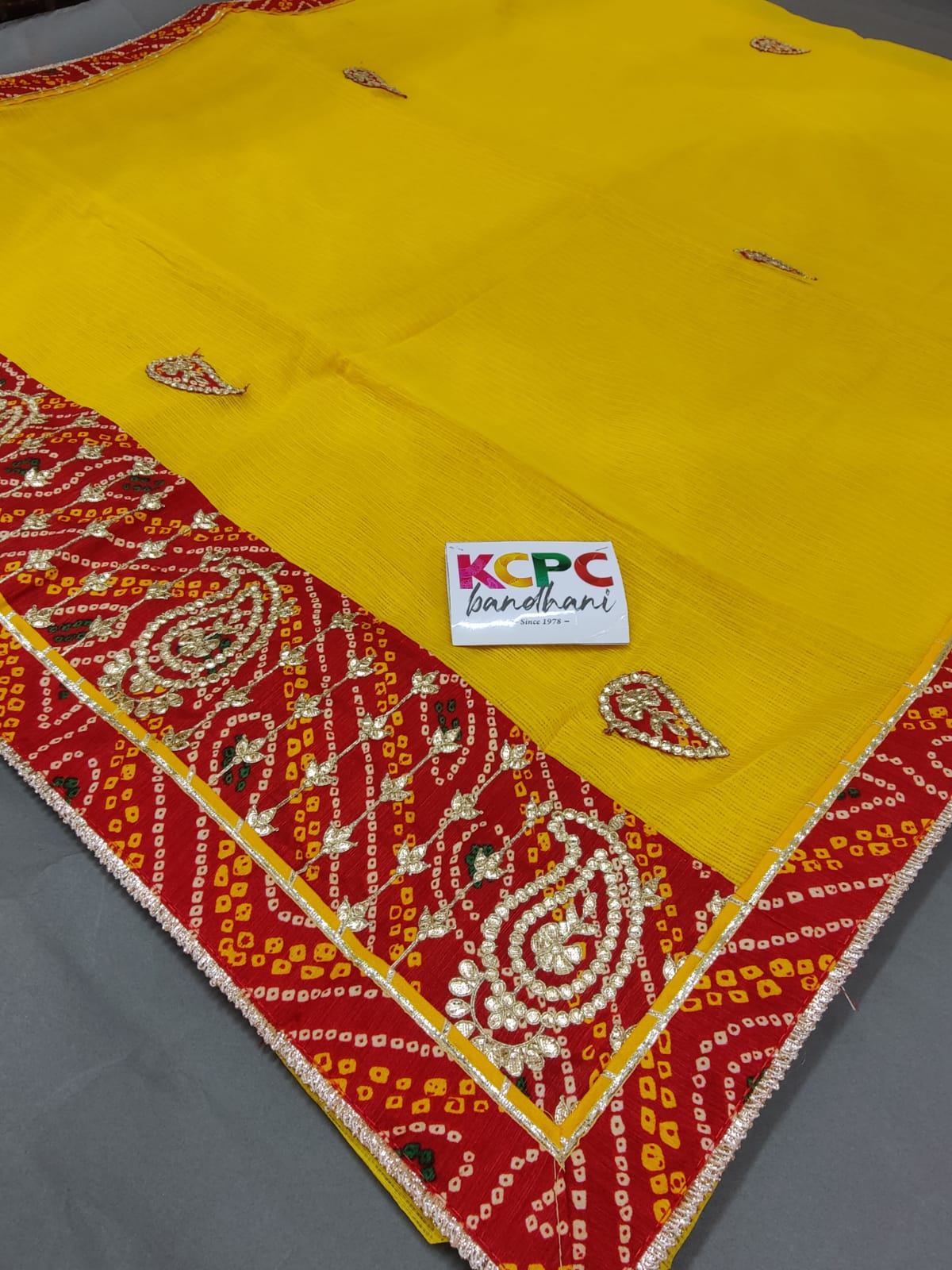 Special Kota Doriya Chunri Border Gotapatti Work Saree