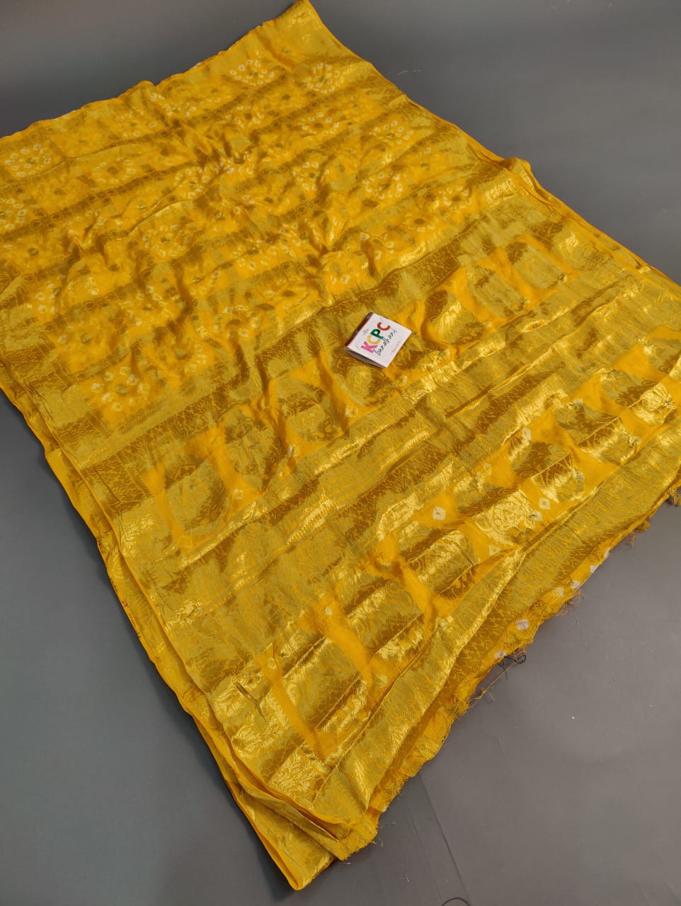 Bandhej silk gharchola Single coin saree