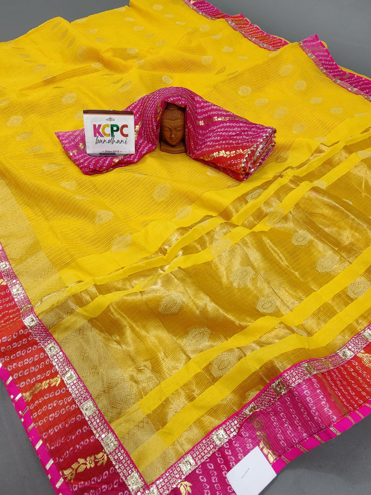 New Kota Doria Banarasi Mangal Path Special Jaipuri Saree with blouse