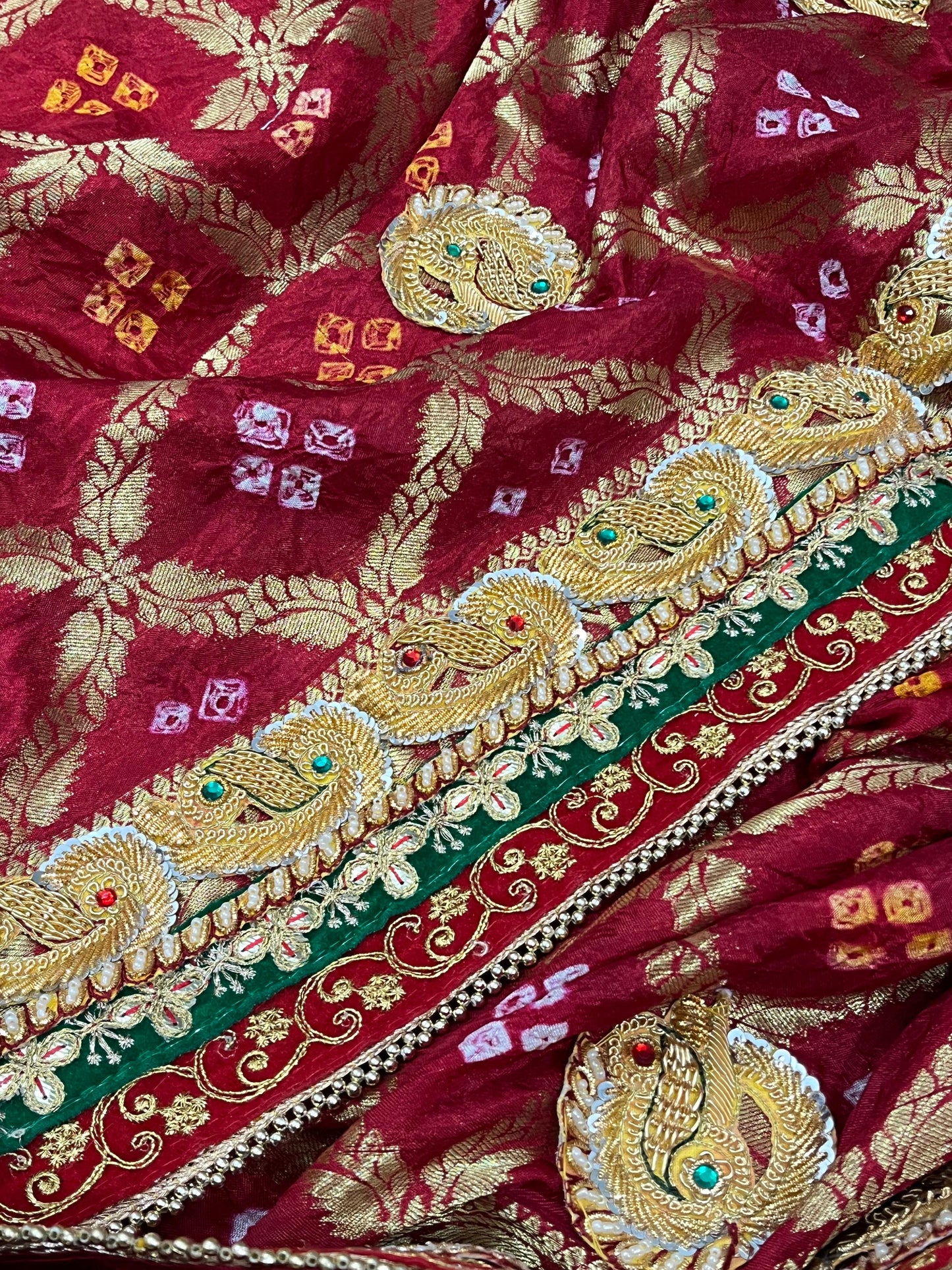 Banarasi Gharchola Heavy Belbuti Odhna In dupatta size ,KCPC,NR