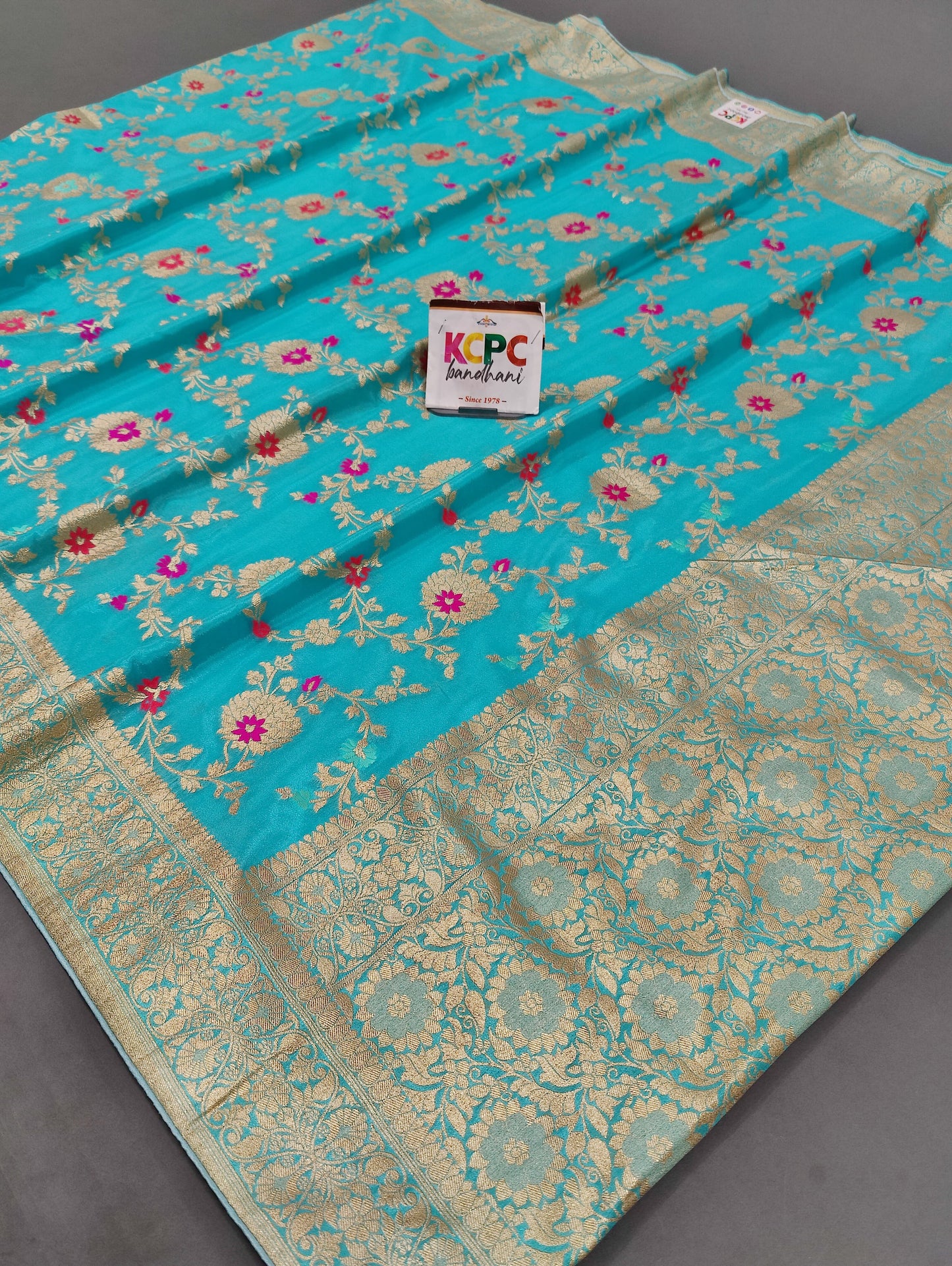 Pure Khaddi Waterzari Sarees Handloom Banarasi Weaving Saree