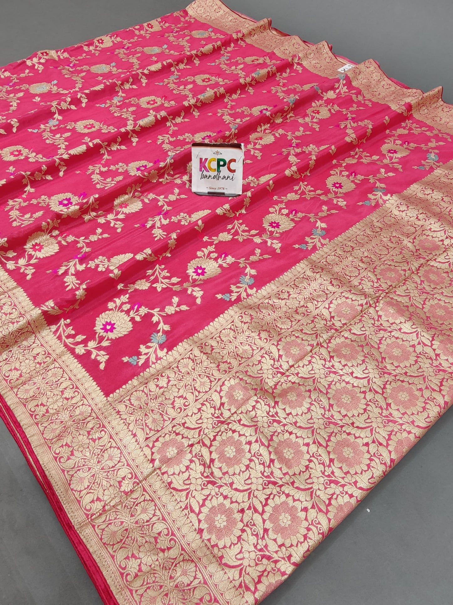 Pure Khaddi Waterzari Sarees Handloom Banarasi Weaving Saree