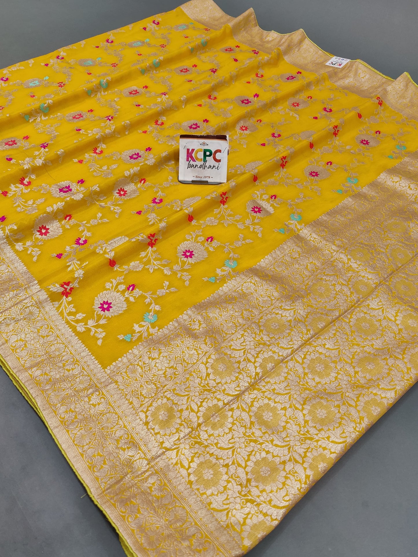 Pure Khaddi Waterzari Sarees Handloom Banarasi Weaving Saree