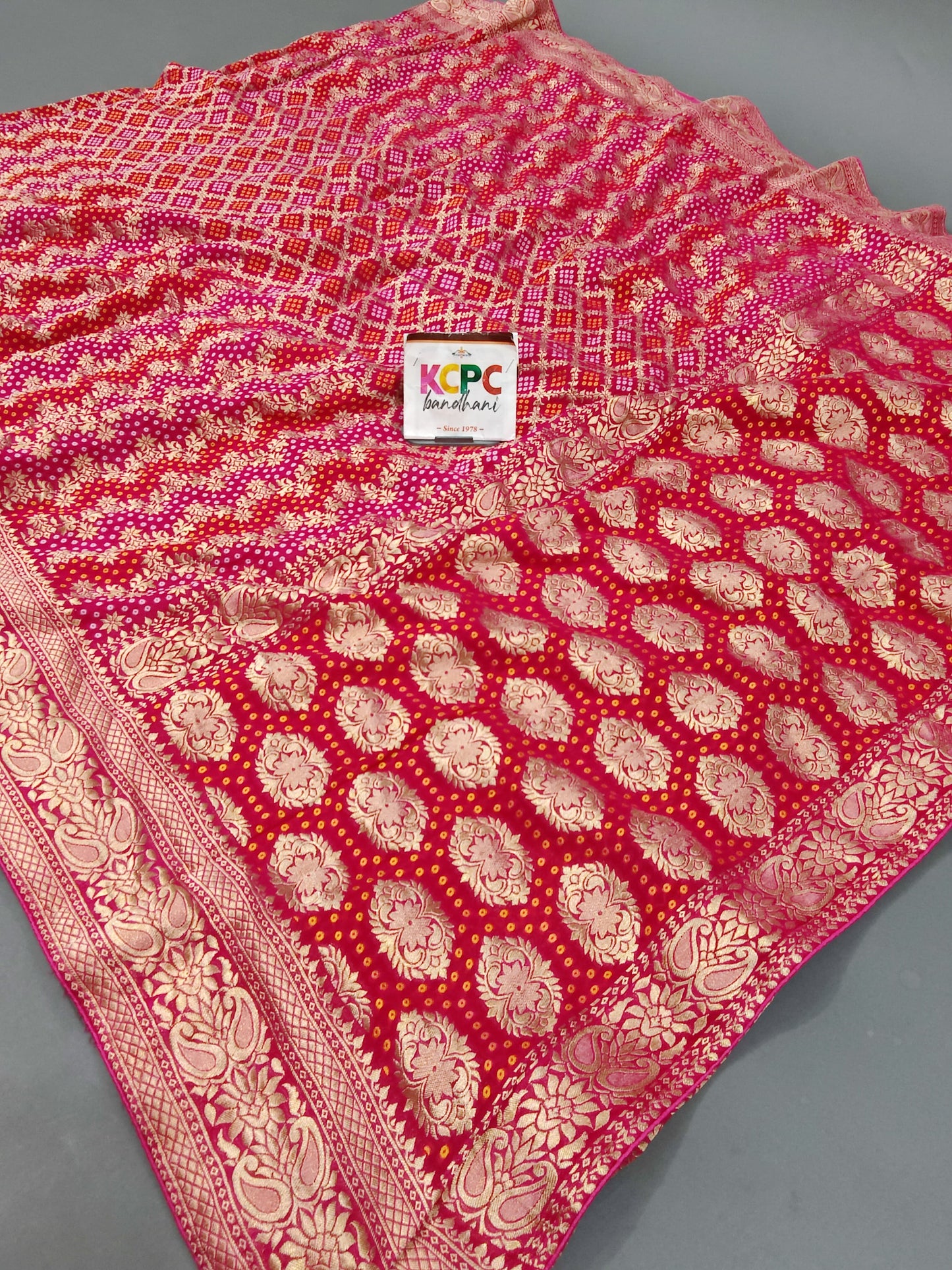 Karwachauth Special bridal wear Pure Khaddi Georgette saree RG