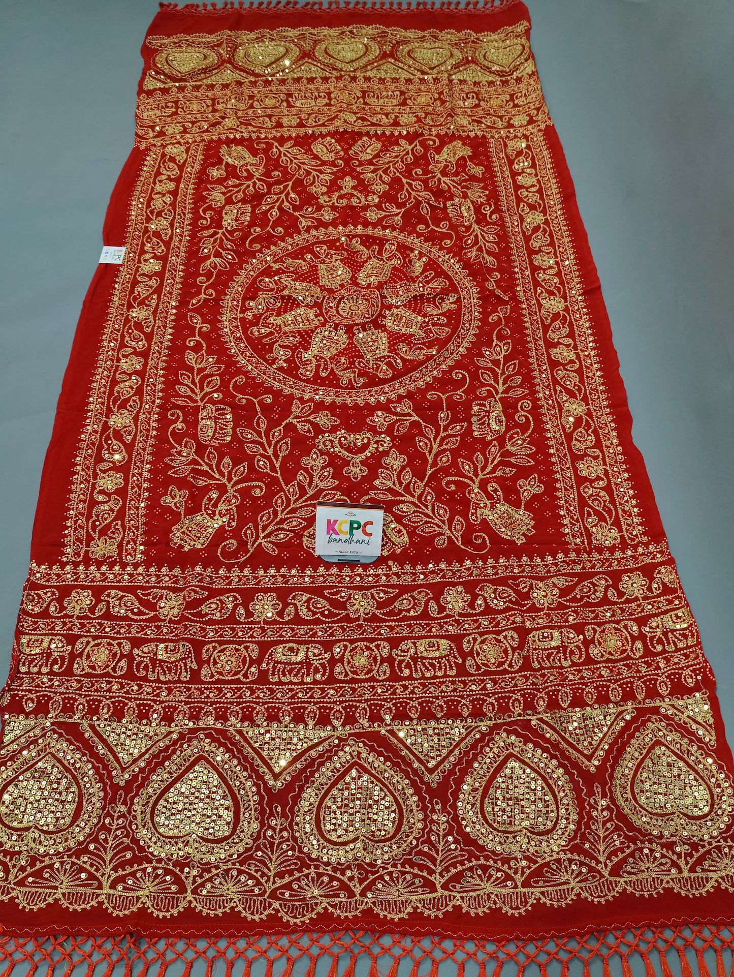 Latest Georgette Rajasthani Traditional Aara Tari handwork Dupatta