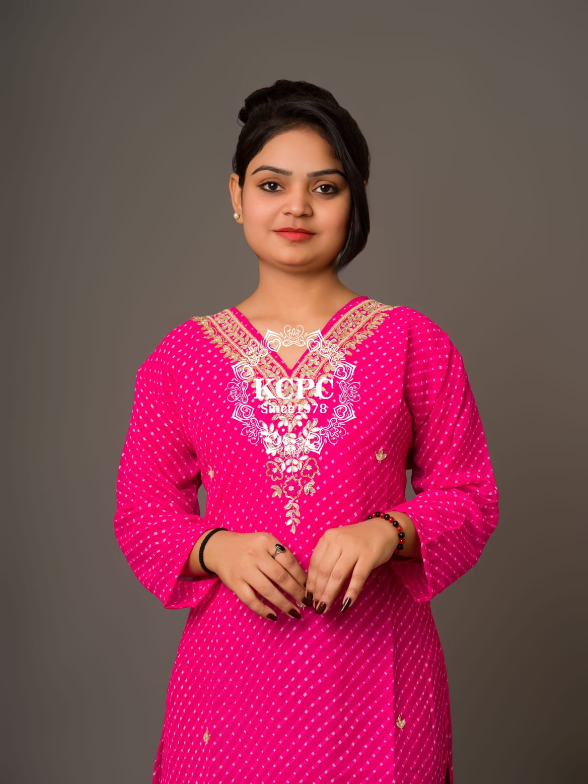 Latest Jaipuri Traditional Marwadi Gotapatti Handwork Long Straight Kurtis