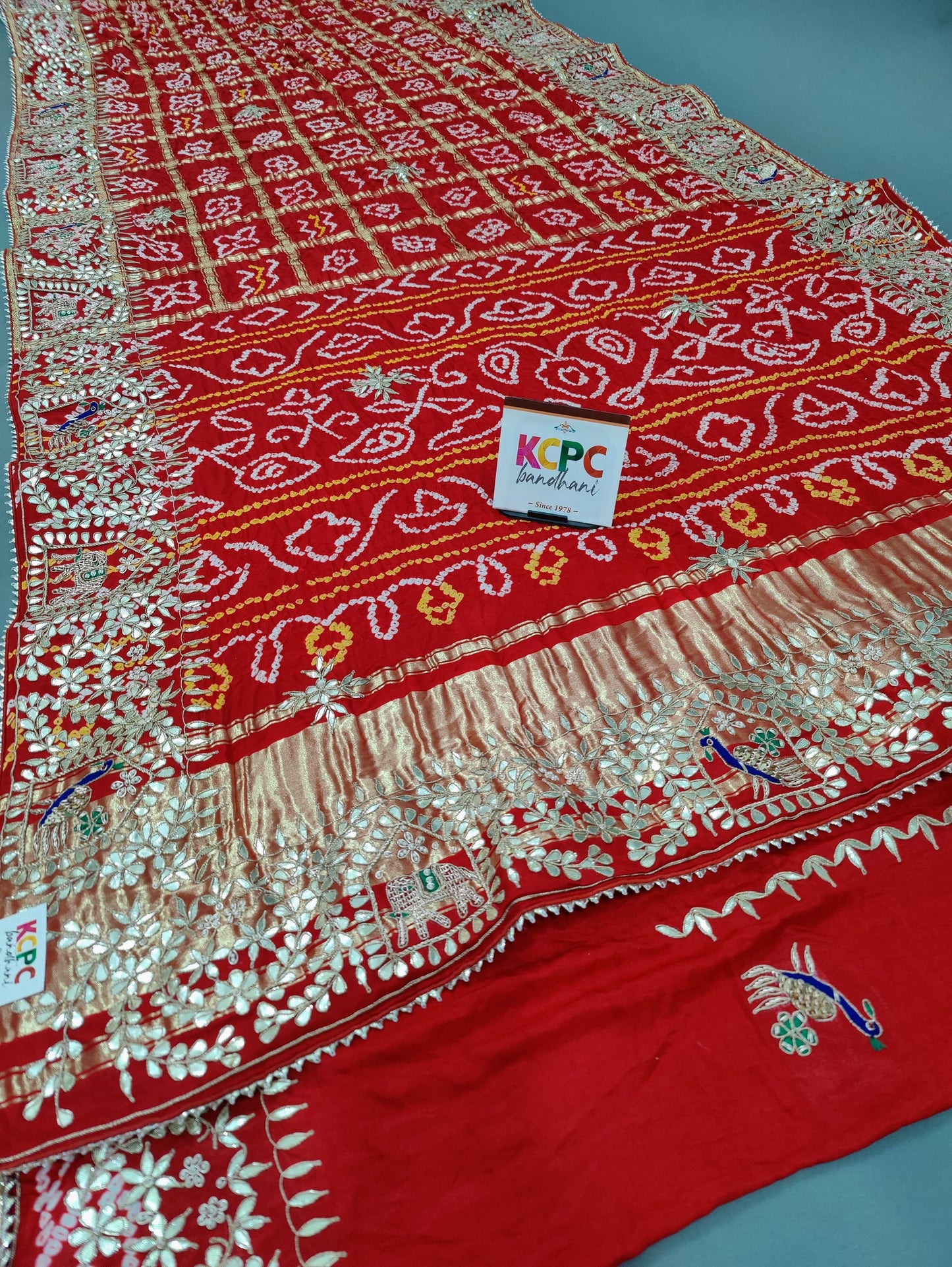 Pure Gaji Silk Bandhani Gharchola sarees, NR, kcpc