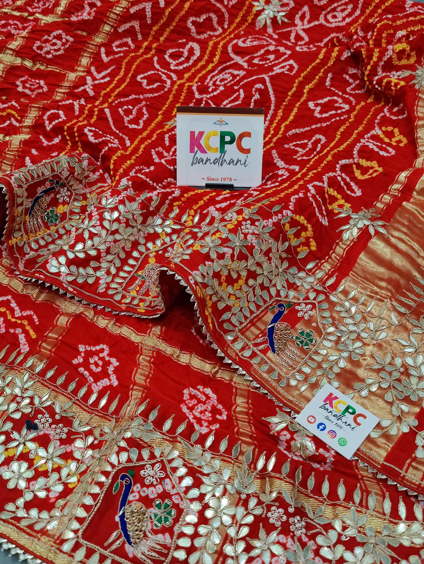 Pure Gaji Silk Bandhani Gharchola sarees, NR, kcpc