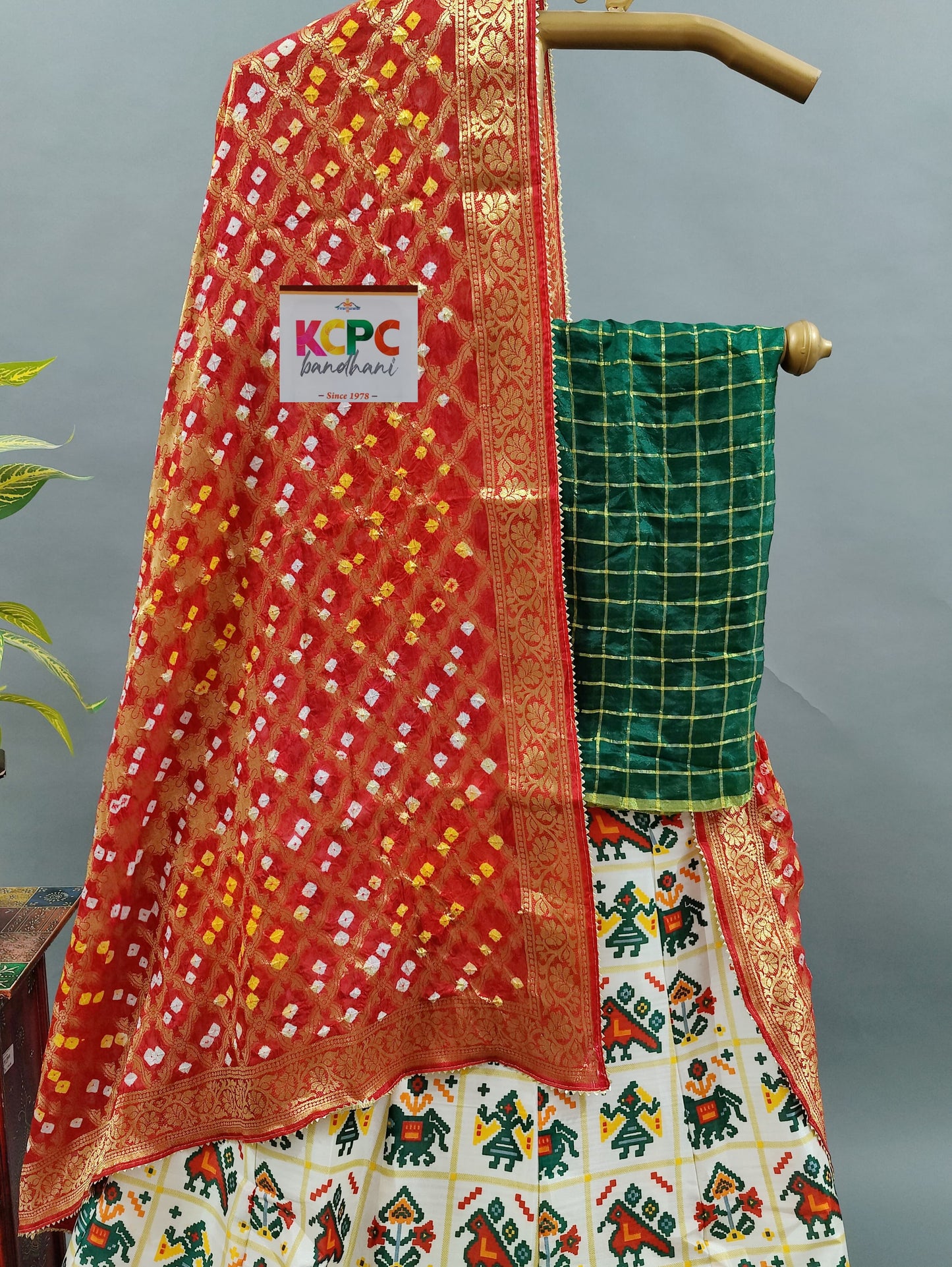 KCPC Designer Patola Lehenga chunni set, NR, KC