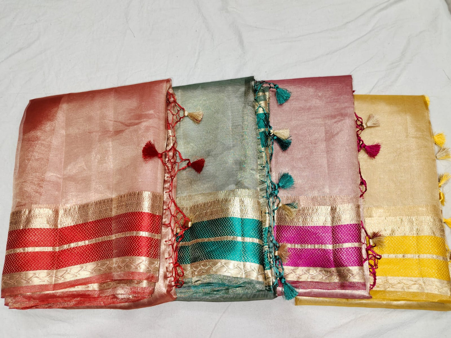 Pure Tissue Banarasi Handloom Saree with blouse