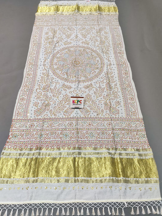 Latest New Rajasthani Traditional Aara Tari Dupatta, KCPC , JTW