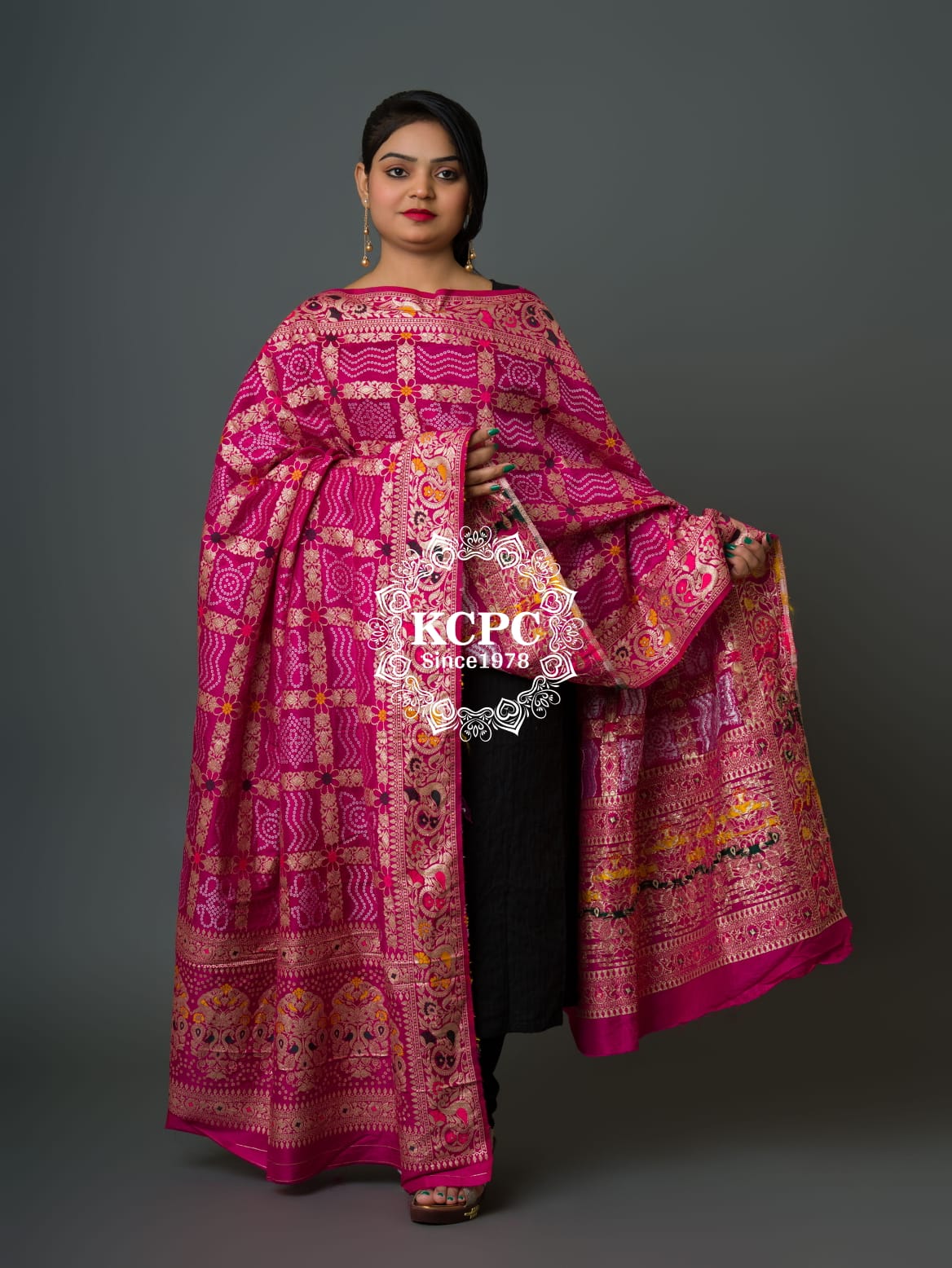 Latest Arrival Jaipuri Traditional Bandhani Ghatchola Dupattas