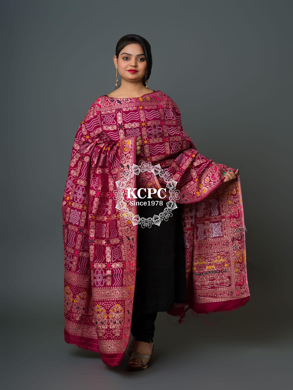 Latest Arrival Jaipuri Traditional Bandhani Ghatchola Dupattas