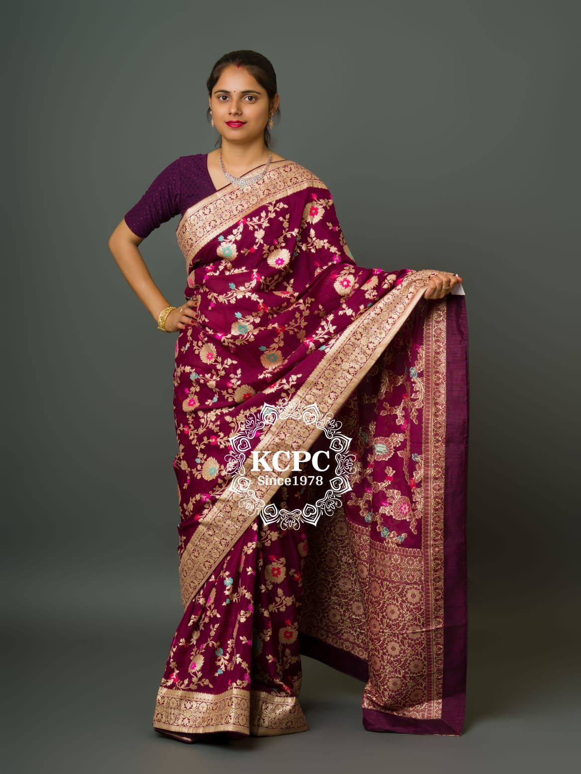 Pure Khaddi Waterzari Sarees Handloom Banarasi Weaving Saree