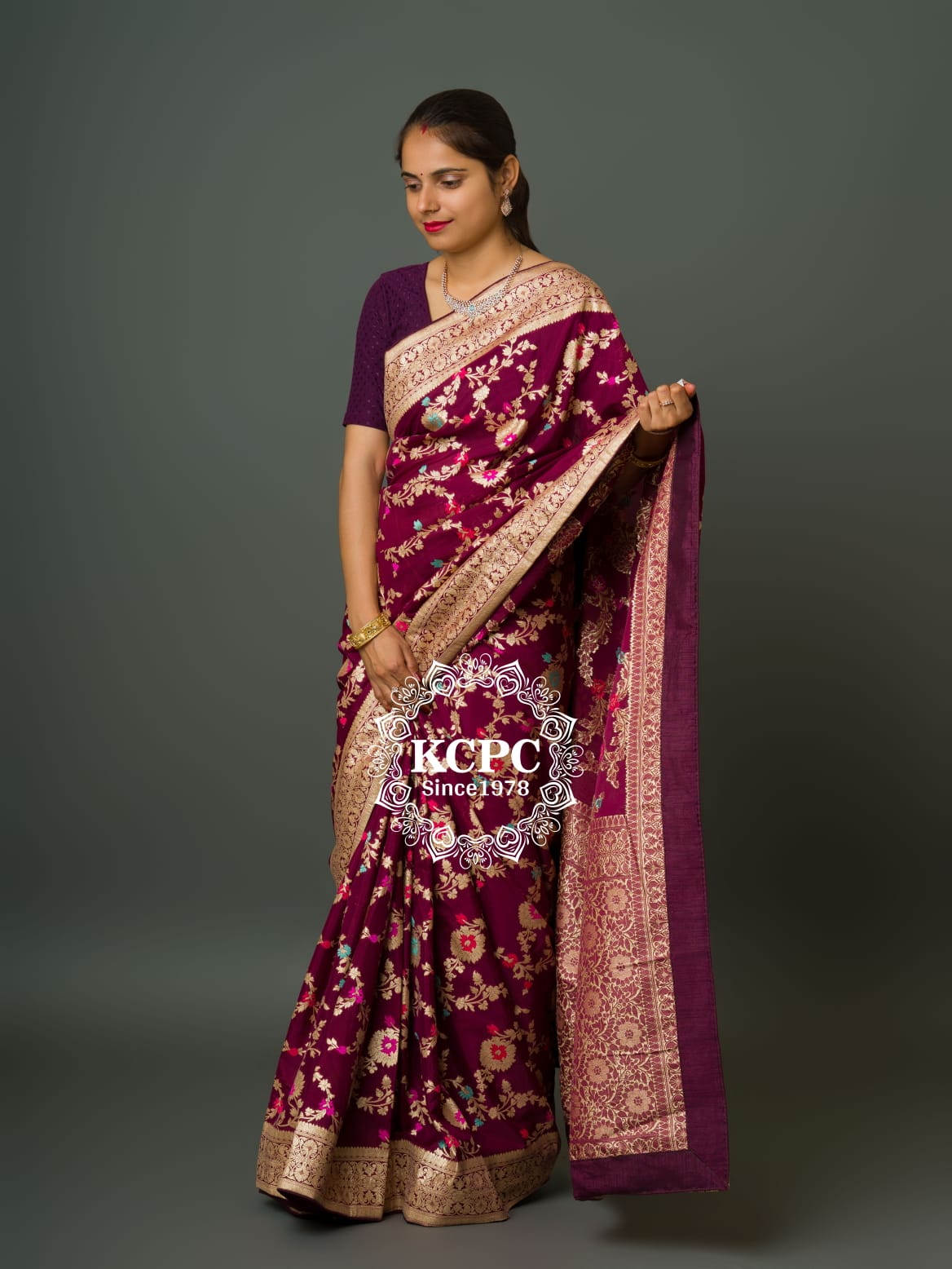 Pure Khaddi Waterzari Sarees Handloom Banarasi Weaving Saree