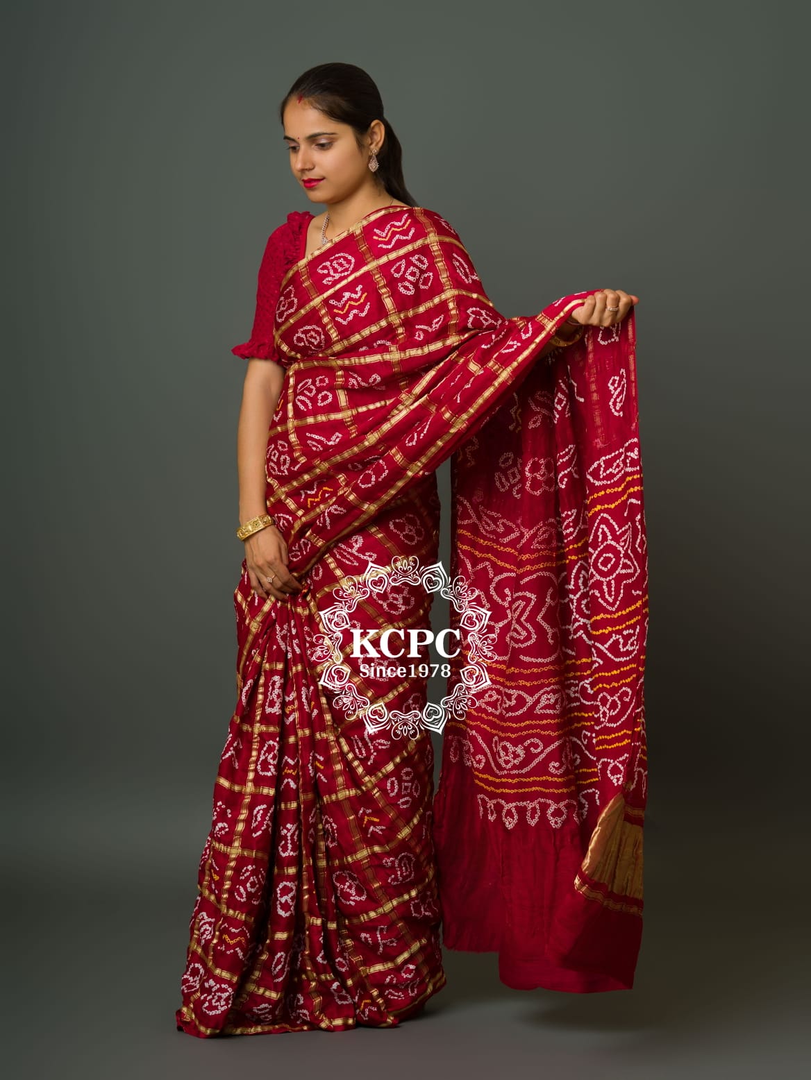 Bandhej saree with price hotsell