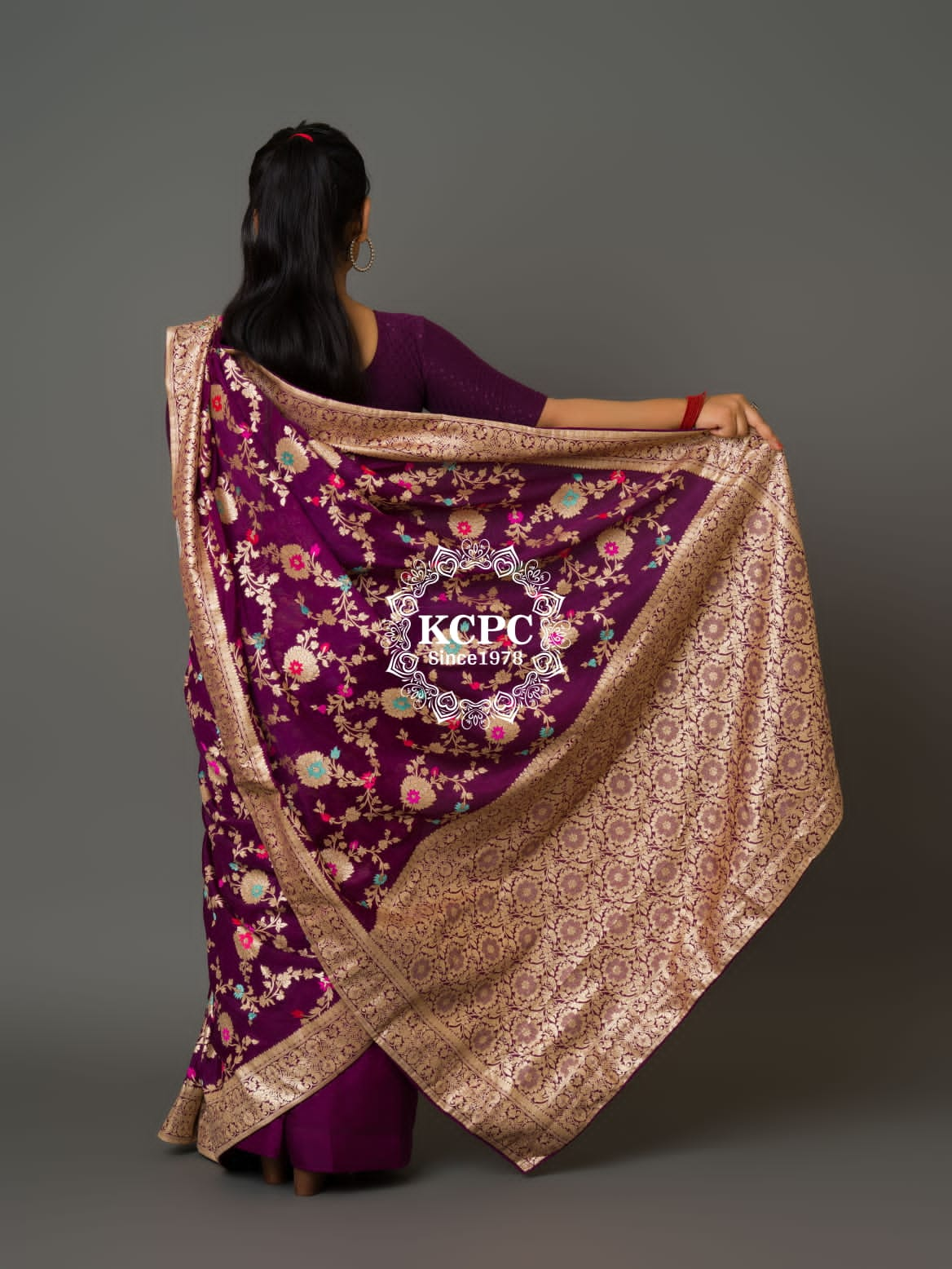 Pure Khaddi Waterzari Sarees Handloom Banarasi Weaving Saree