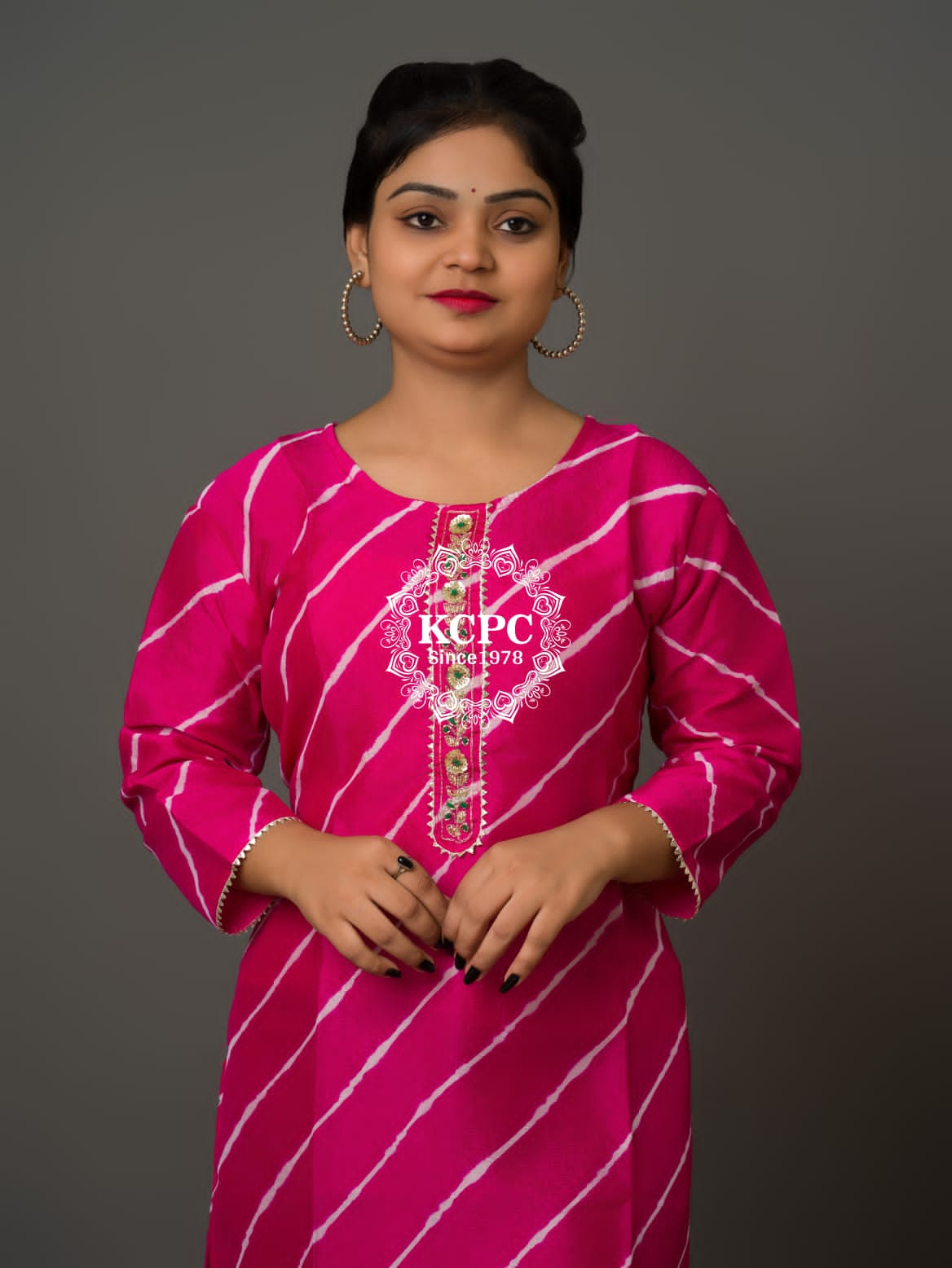 New Launch KCPC Exclusive Jaipuri Designer Straight Kurti, Kml