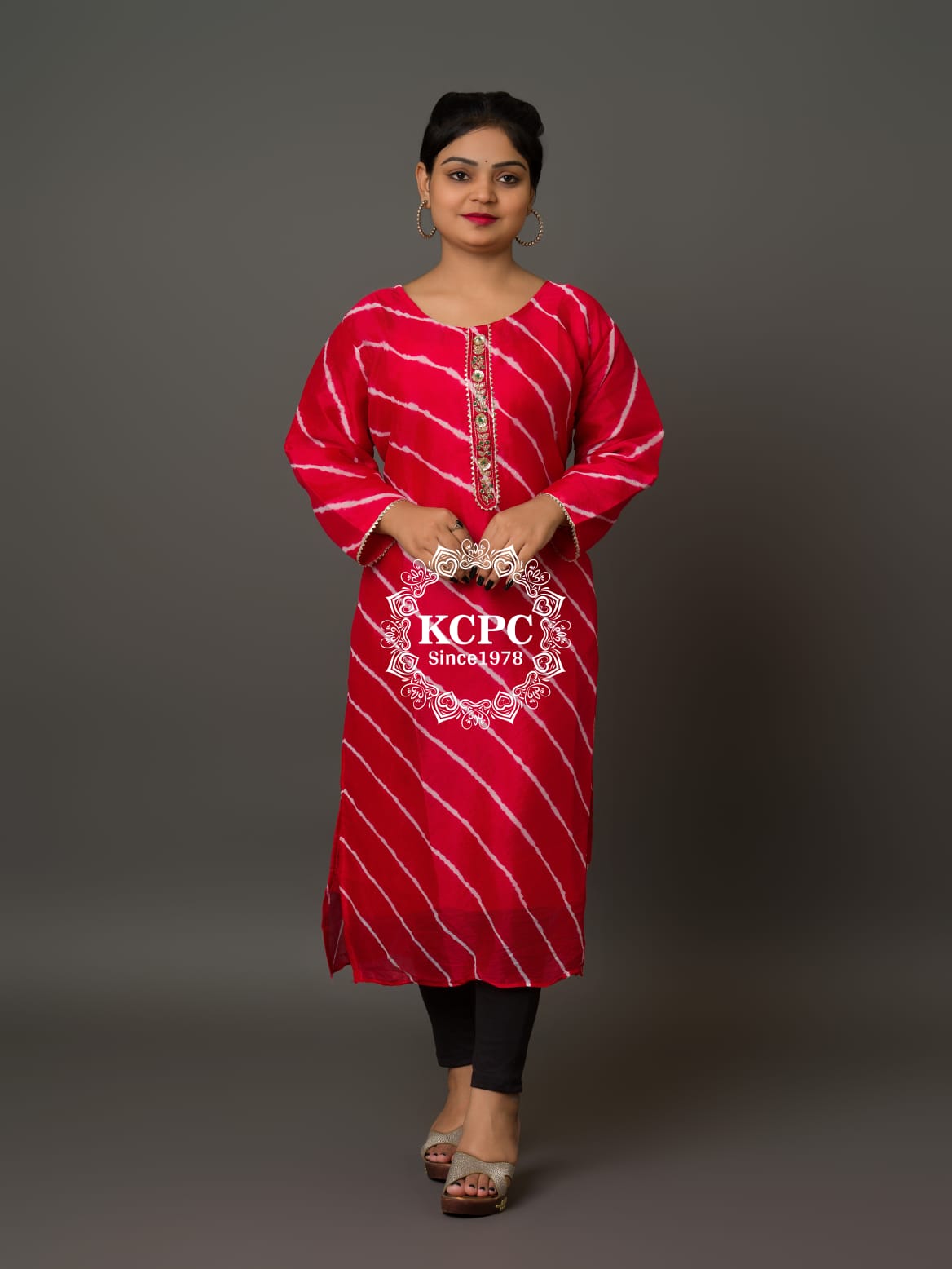 New Launch KCPC Exclusive Jaipuri Designer Straight Kurti, Kml