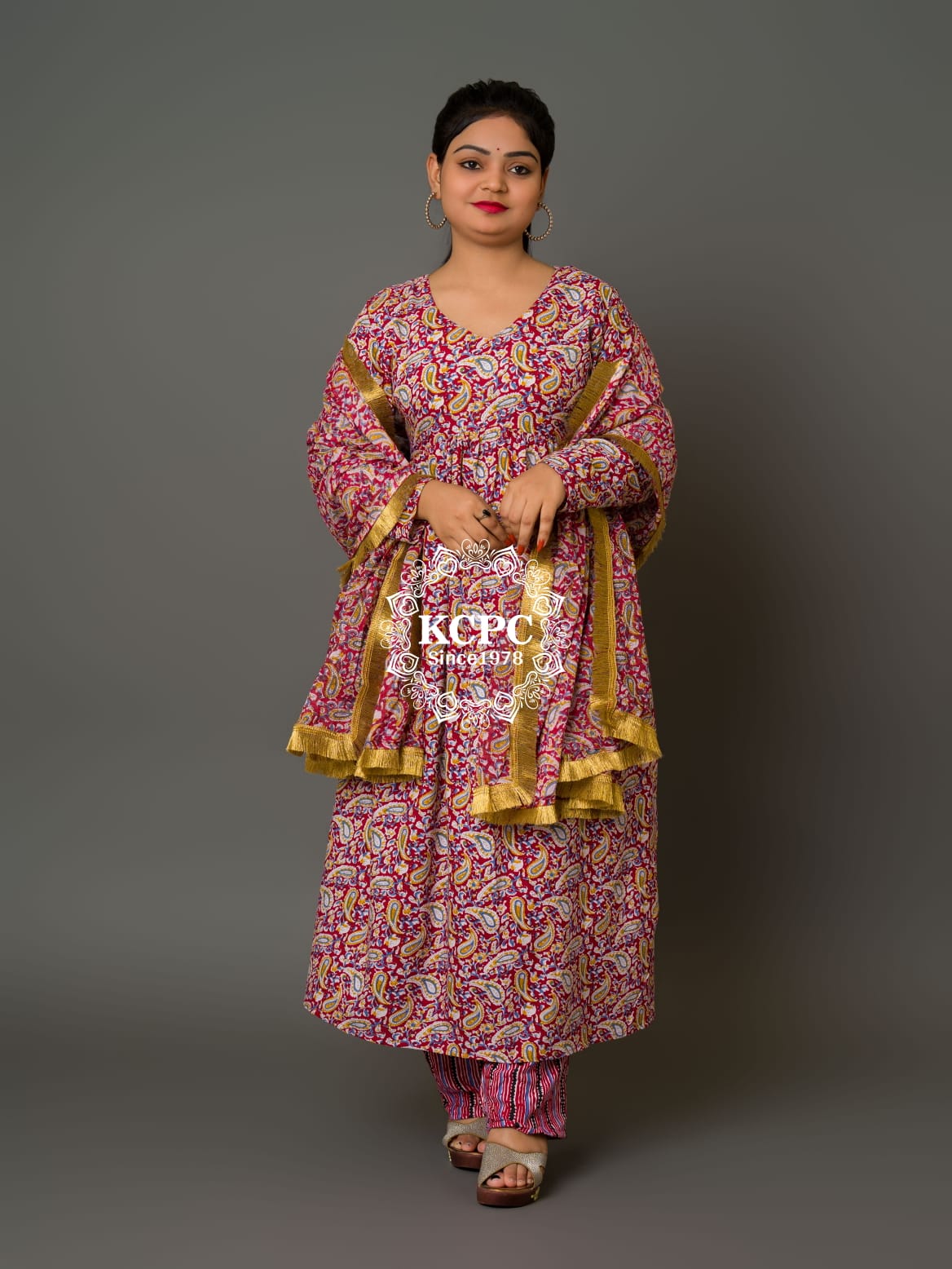 Latest New KCPC Designer Suit Aaliya Cut Kurti With Bottom and Dupatta