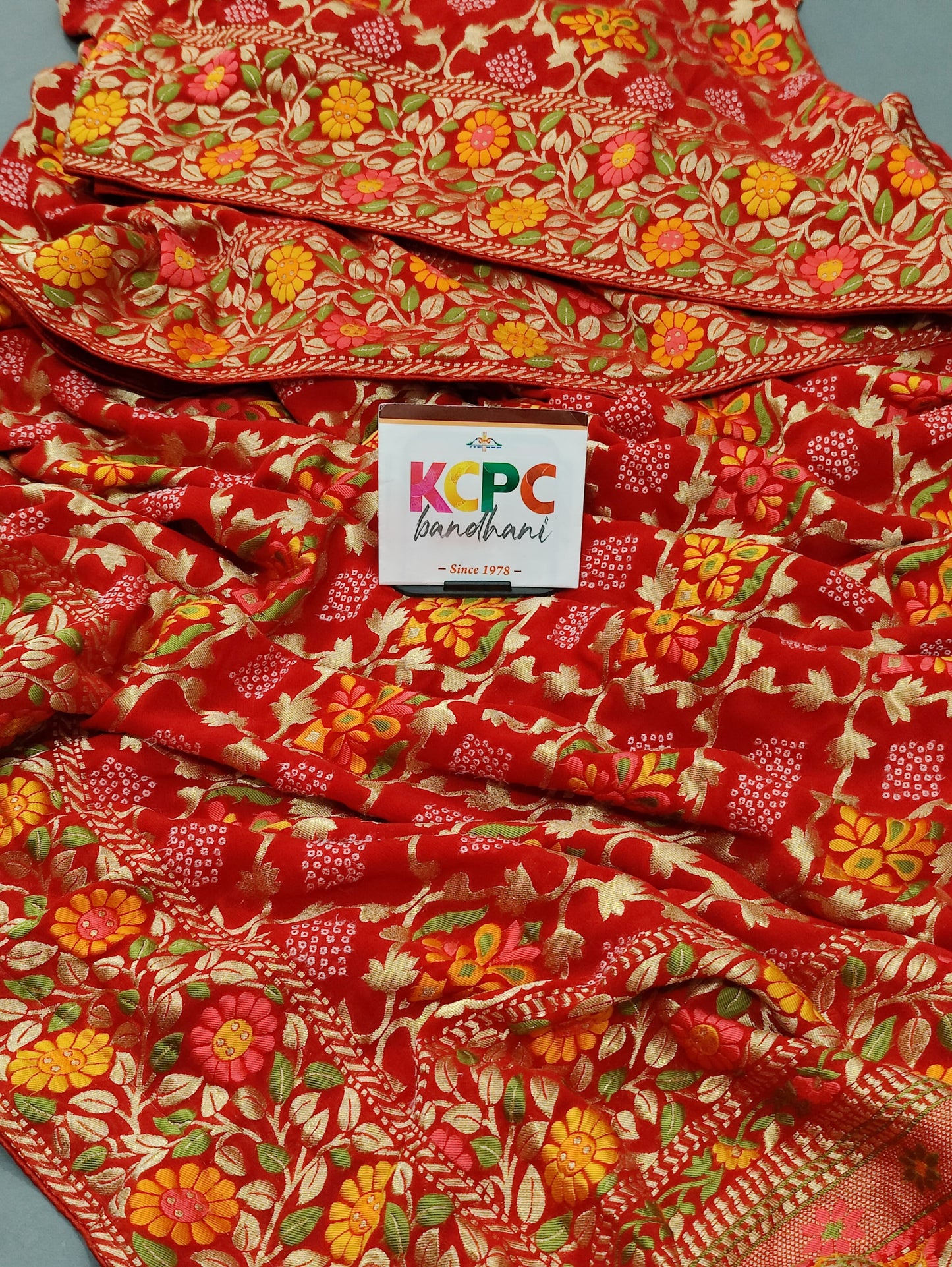 KcPc New Launch Pure Georgette Fabric saree With Blouse,RG