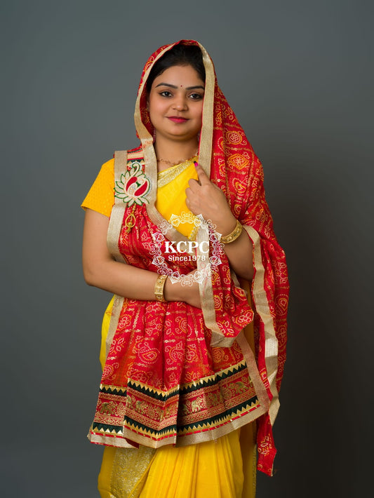 KcPc Rajasthani Bandhani kota Doriya Marwadi chunri Pila Broach Stole,RSC