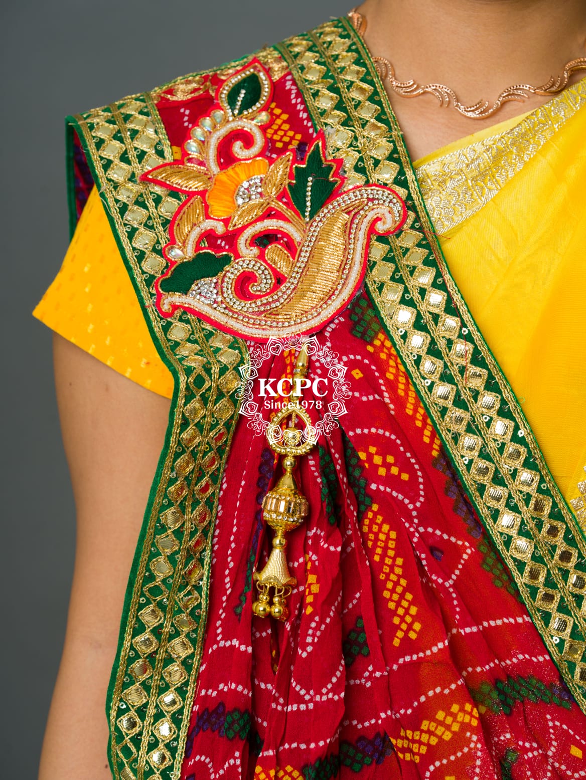 KcPc Latest Georgette Marwardi Broach Stole