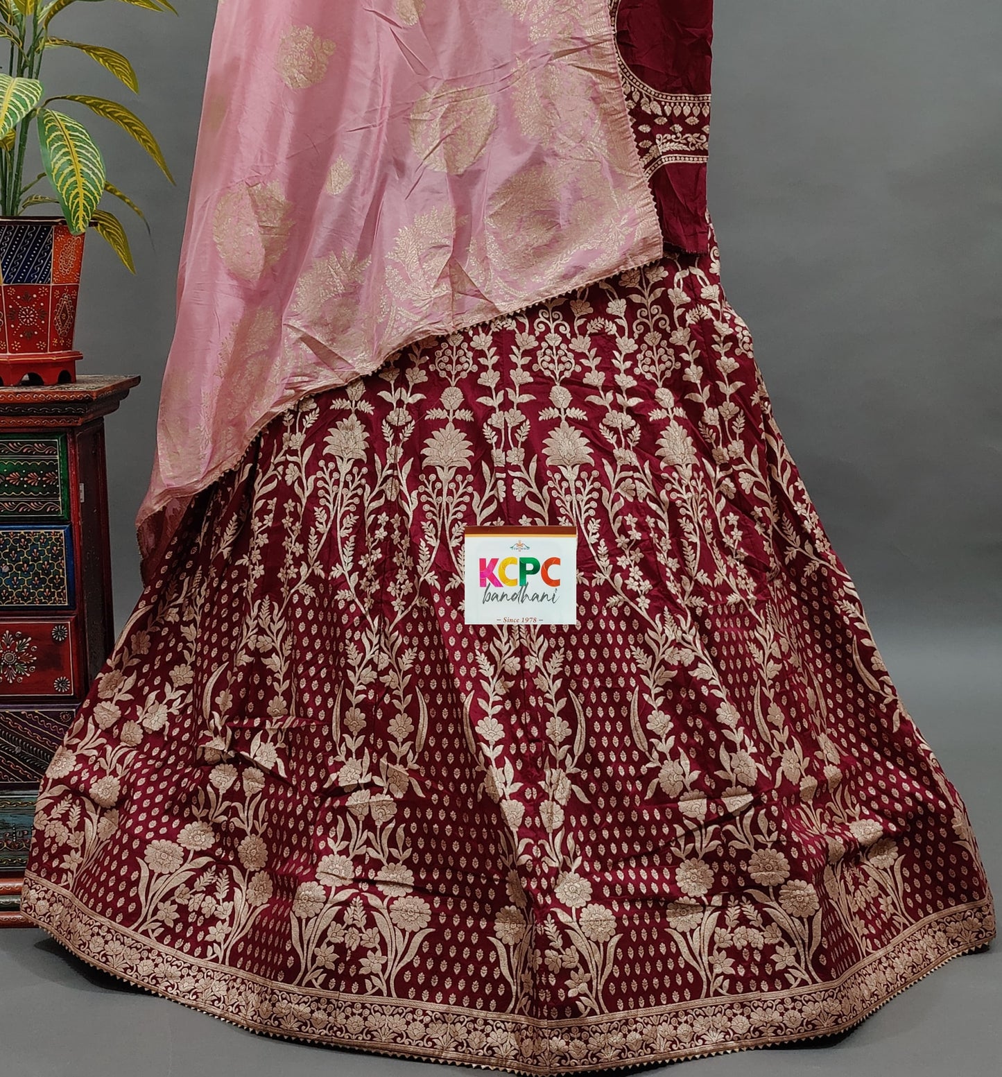 KcPc Launching New upada silk Banarasi Zari weaving Lehenga set,BTU