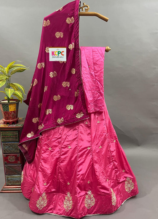 KcPc Launching new  Upada silk with katdana gotapatti work lehenga set,ANJ