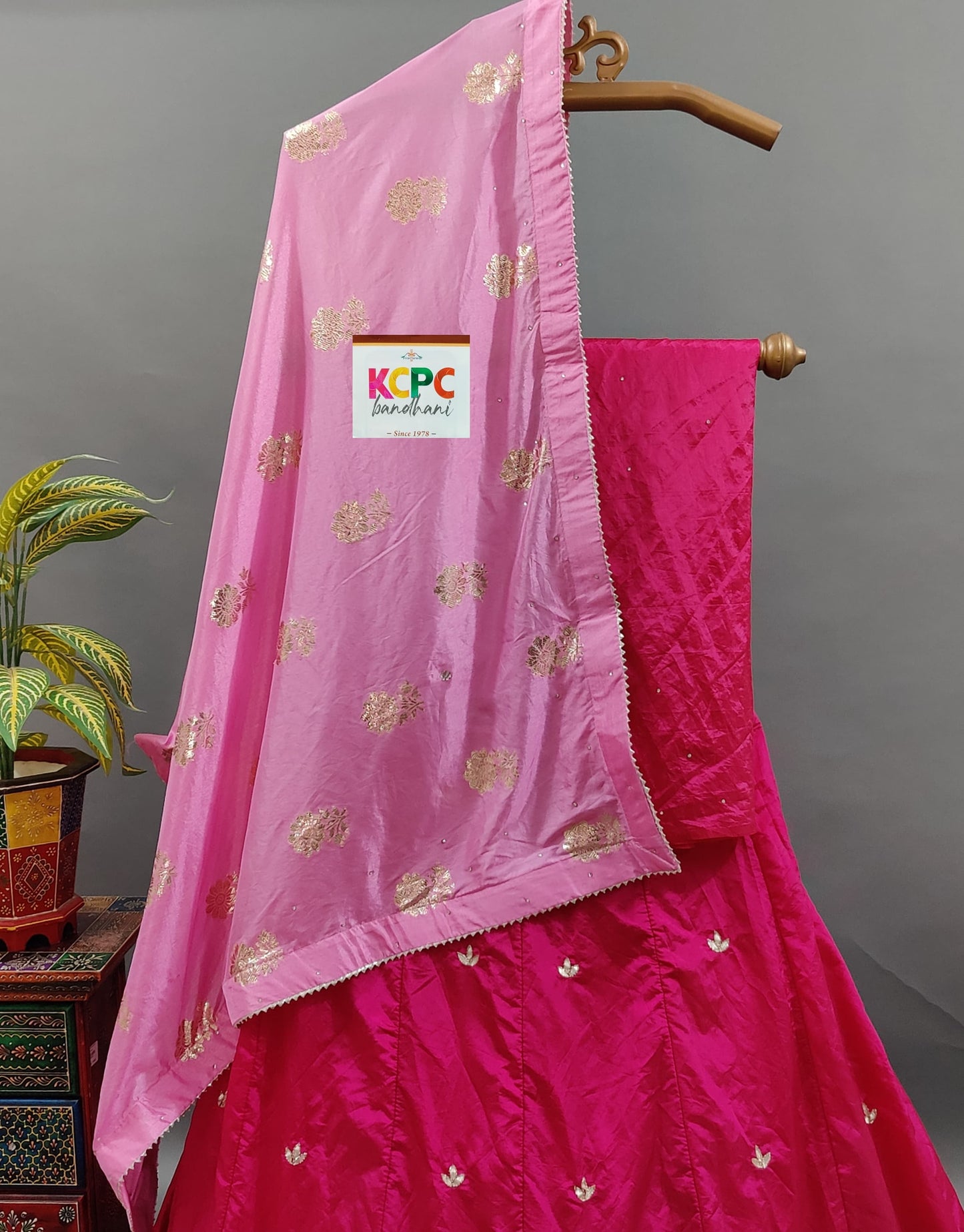 KcPc Launching new Upada silk with katdana gotapatti work lehenga set