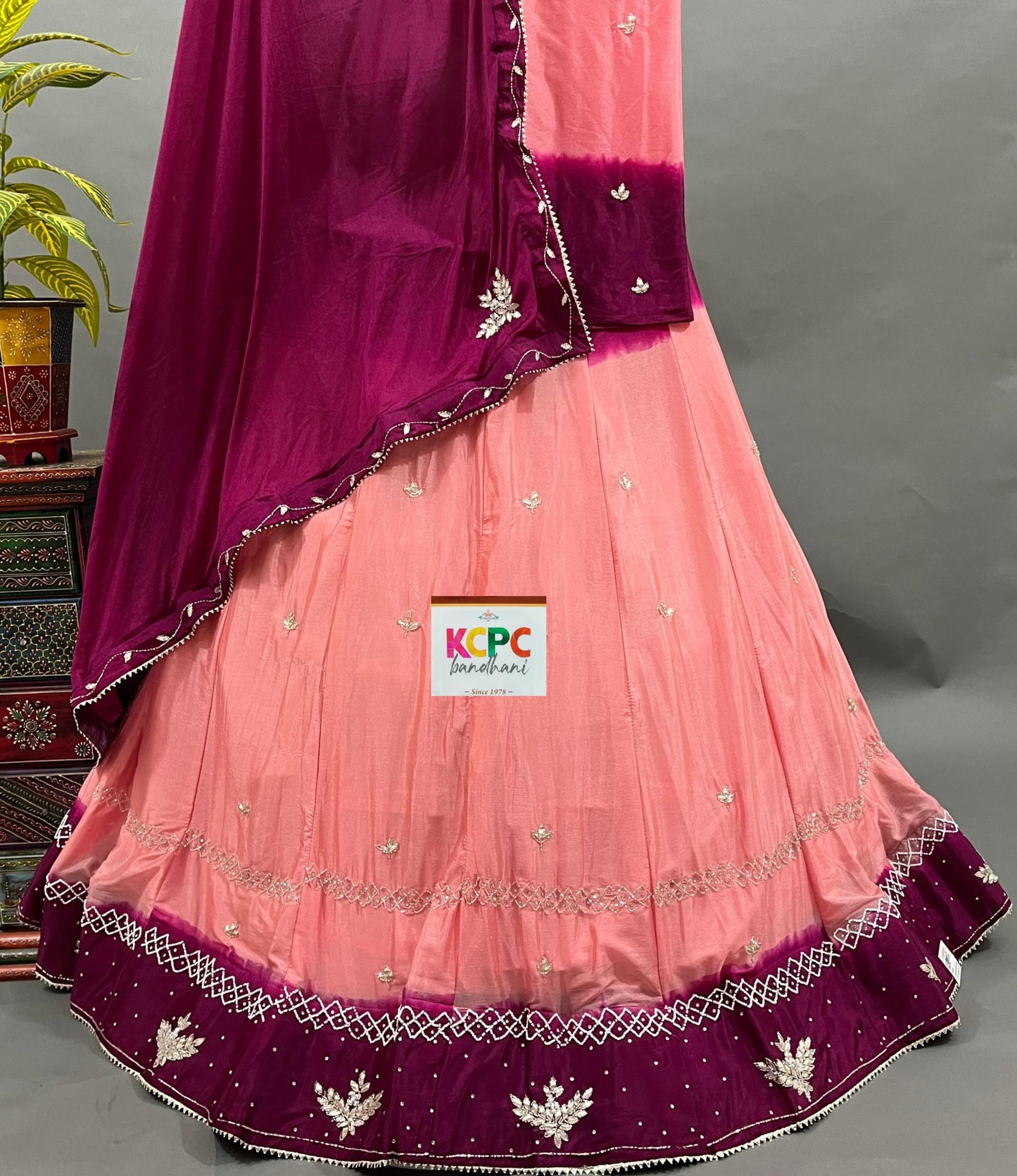 KcPc Exclusive New upada Chinon with Katdana Handwork Lehenga set,RAJ