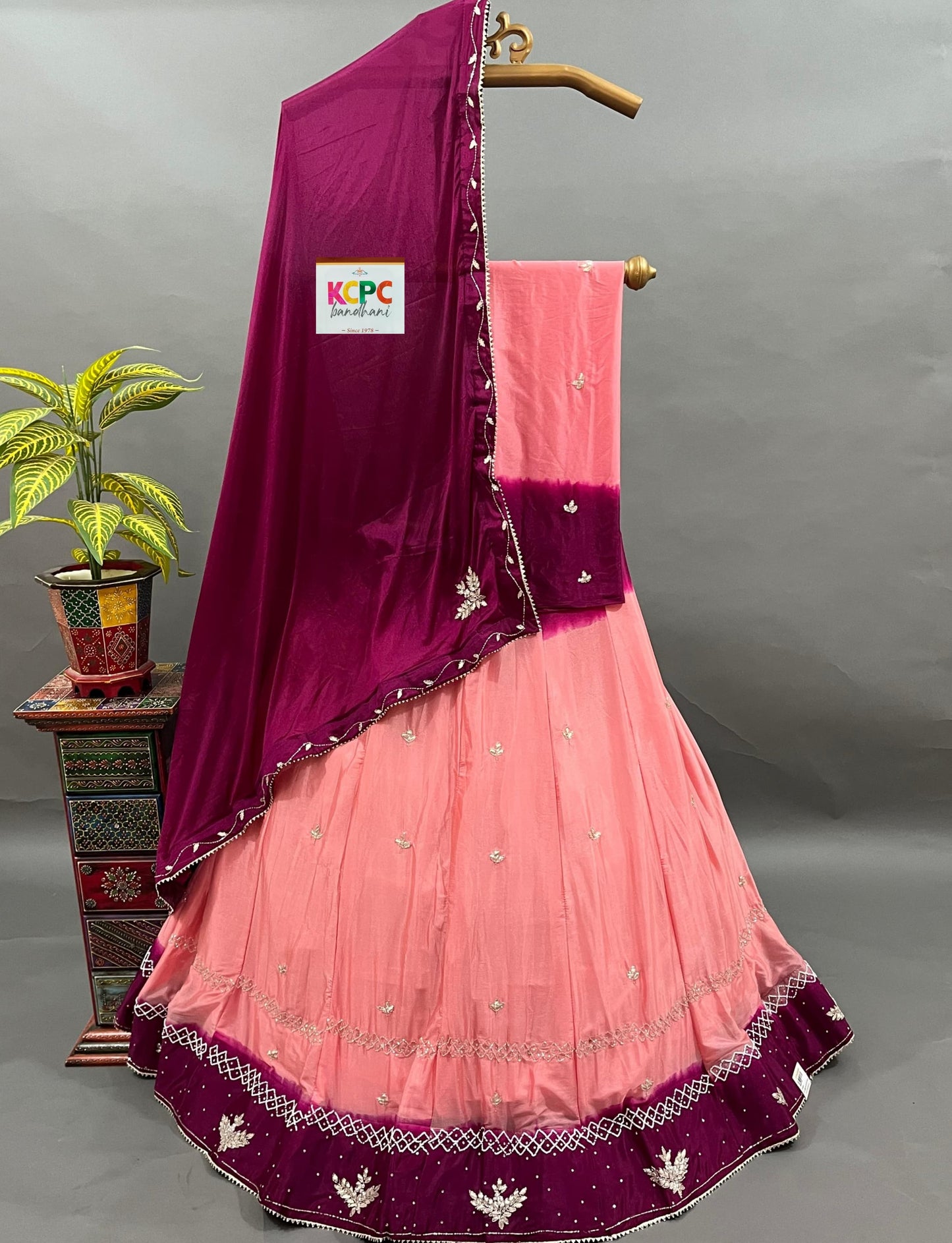 KcPc Exclusive New upada Chinon with Katdana Handwork Lehenga set,RAJ